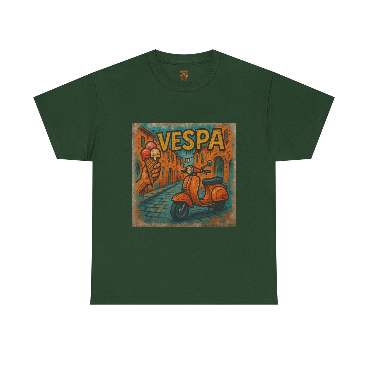 Vintage Scooter Gelato Tee| Vespa Ice Cream Italy T-Shirt