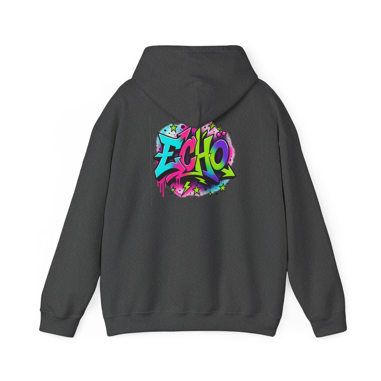Echo Graffiti Hoodie — Colorful Street Art Pullover