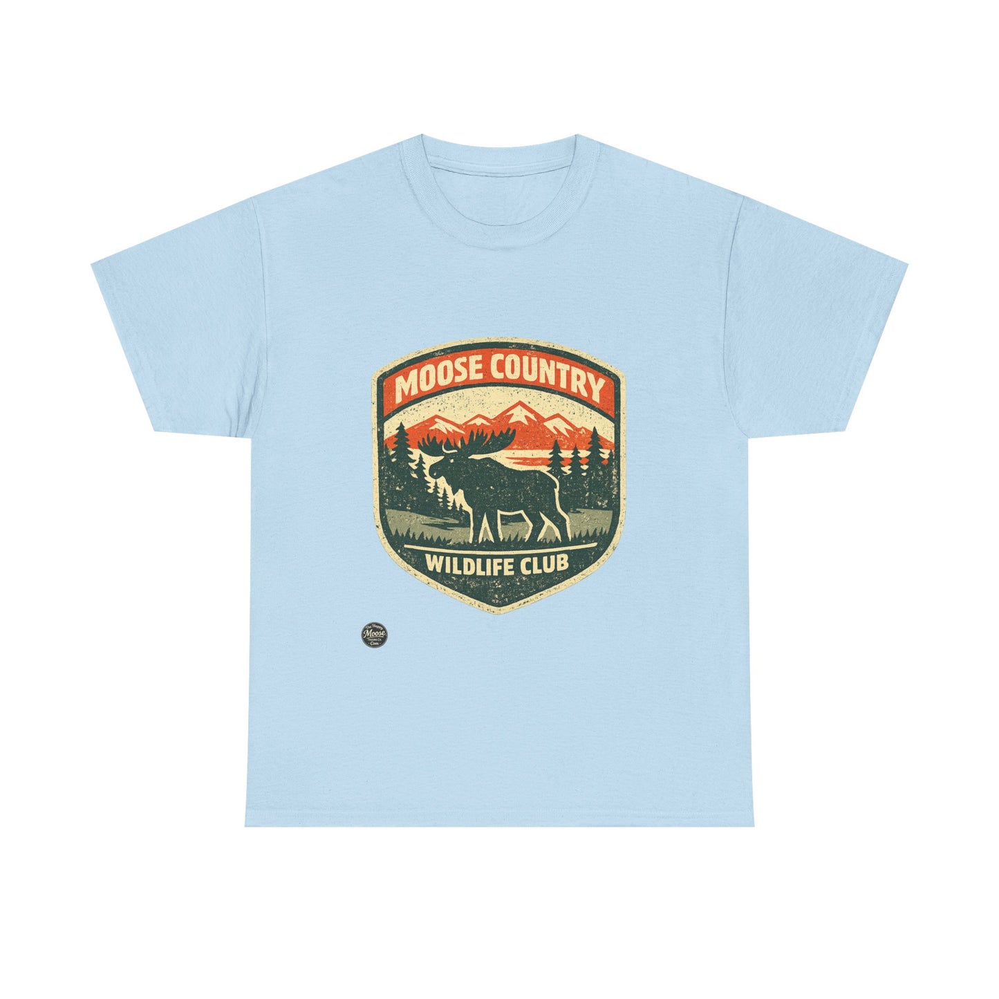 Moose Country Wildlife Club T-Shirt — Outdoor Hunting & Nature Tee