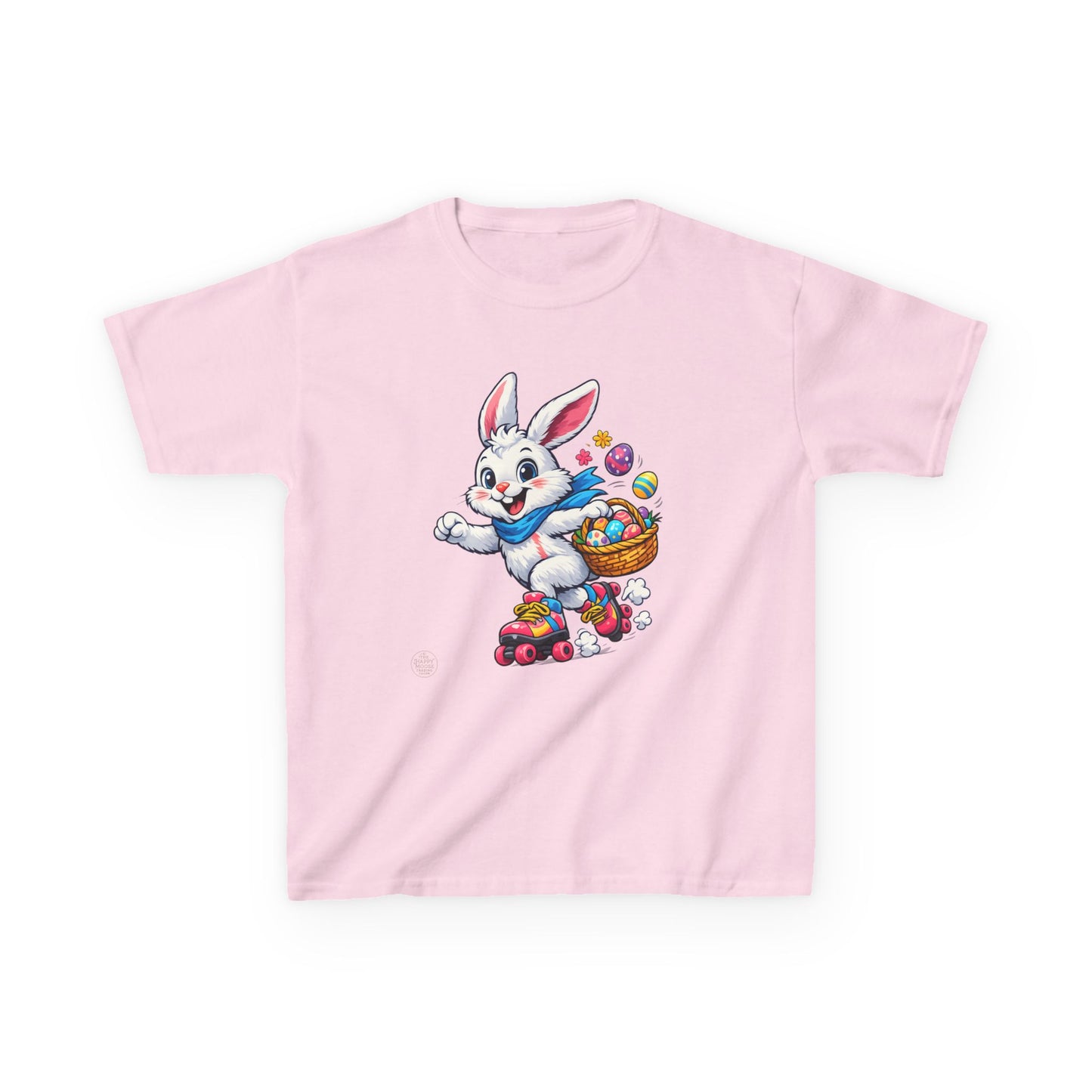 Kids Easter Bunny T-Shirt — Bunny with Easter Eggs Basket