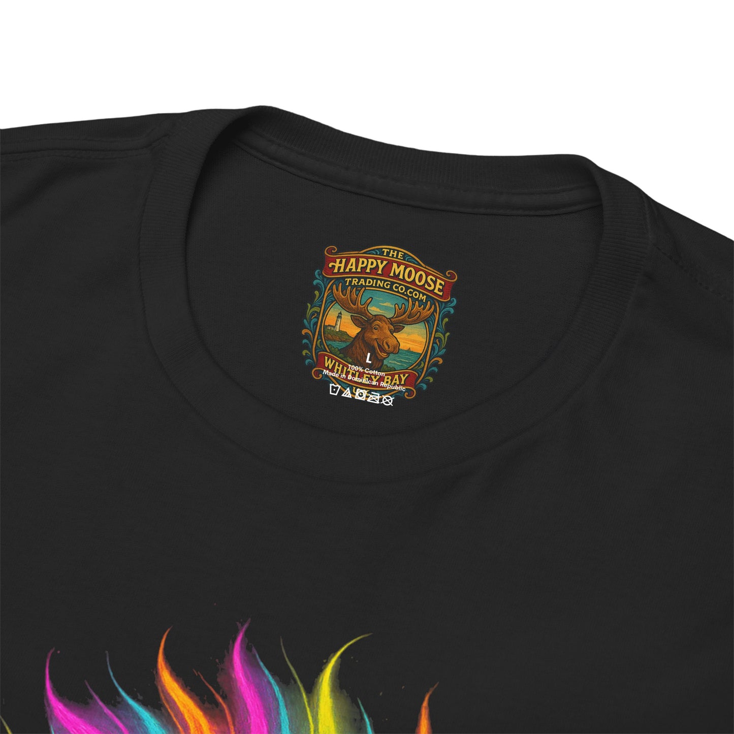 Colorful Highland Cow T-Shirt — Vibrant Rainbow Yak Graphic Tee