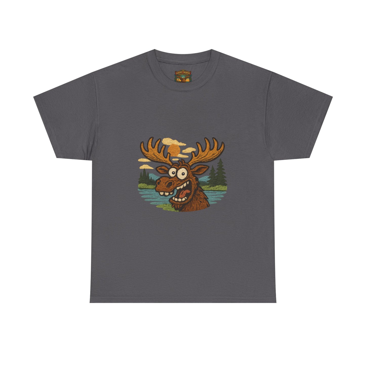 Moose Lake Graphic Tee — Funny Woodland Moose T-Shirt