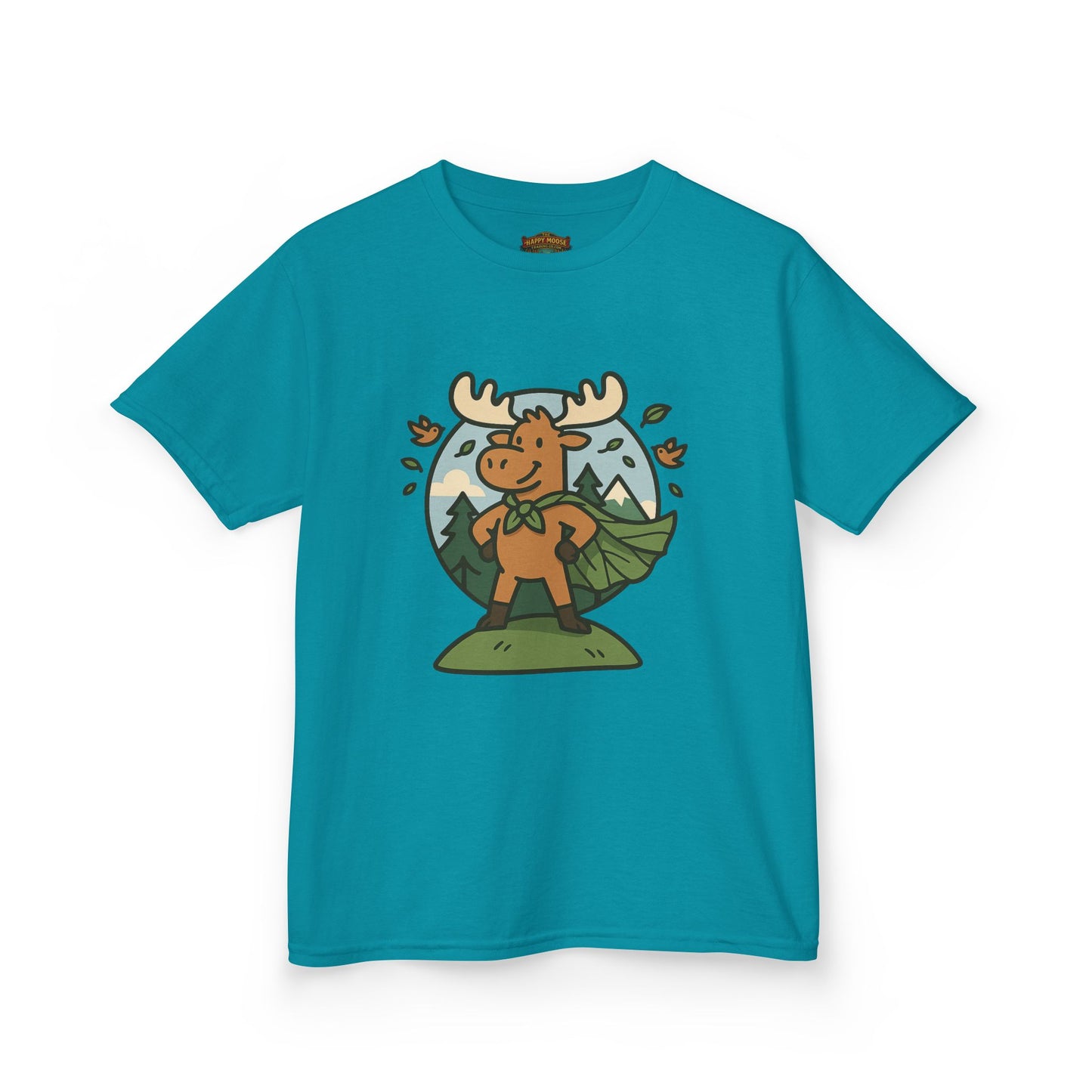 Kids Moose Graphic Tee — Cute Woodland Animal Shirt for Children