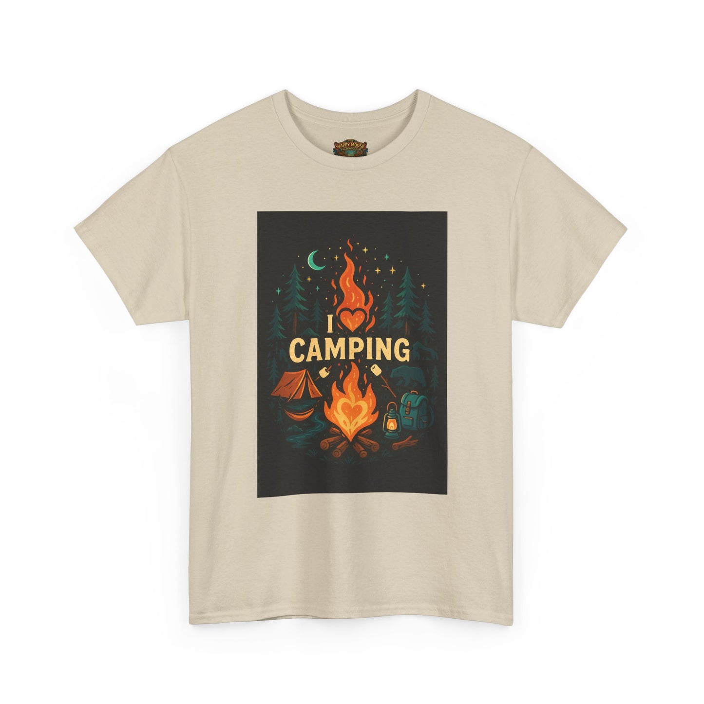 Camping Campfire Graphic Tee | Outdoor Adventure Shirt