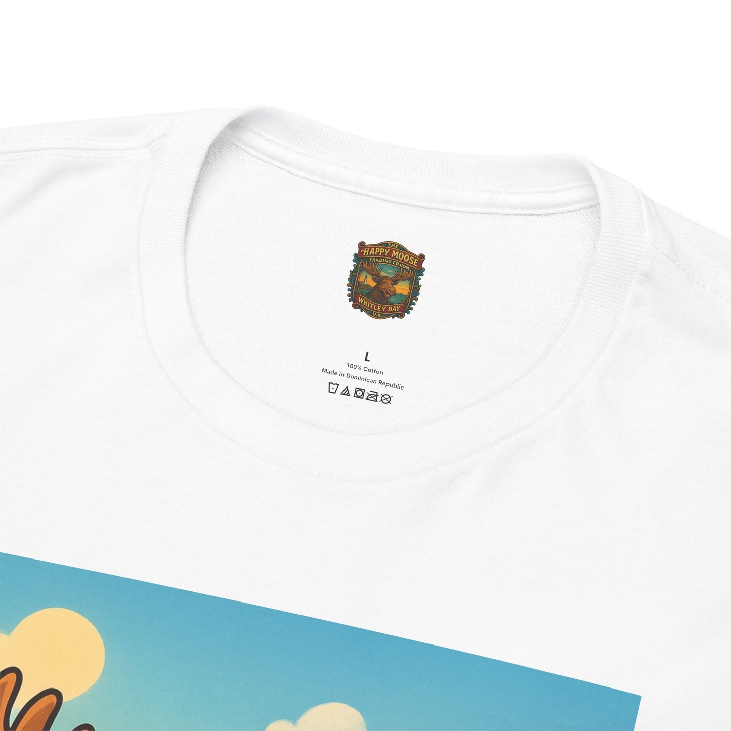 Happy Moose on a Motorcycle T-Shirt | Vintage Biker Animal Tee