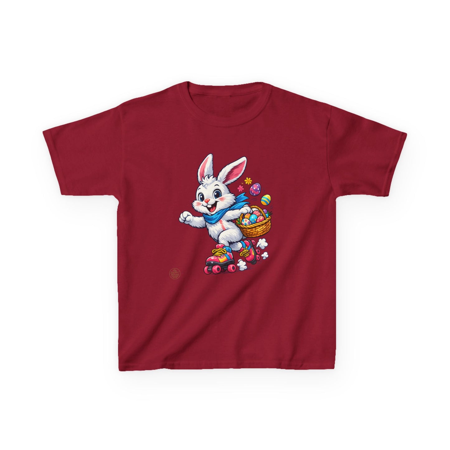 Kids Easter Bunny T-Shirt — Bunny with Easter Eggs Basket