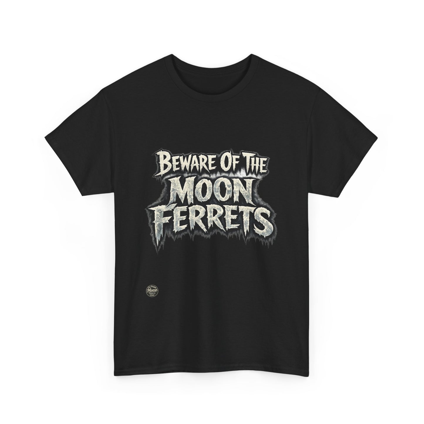 Beware of the Moon Ferrets T-Shirt — Cute Spooky Ferret Graphic Tee