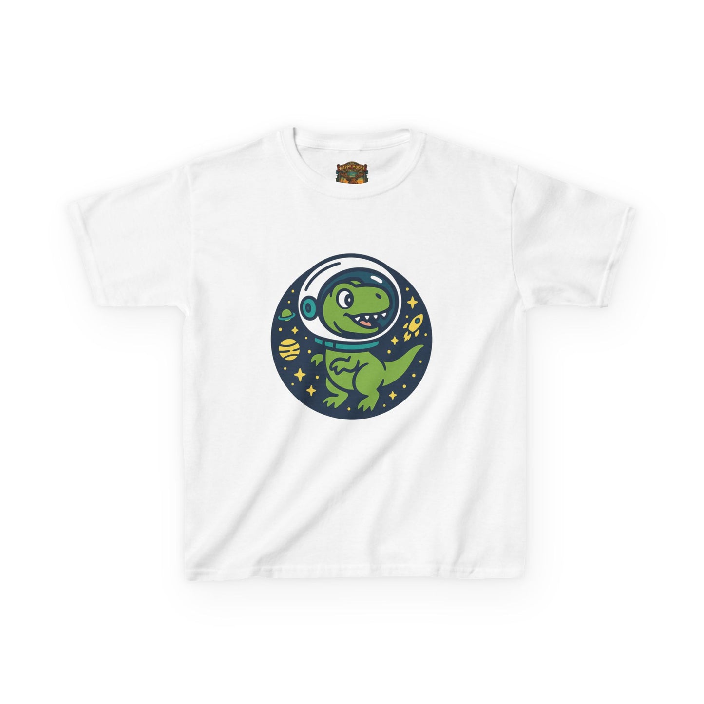 Kids Tee — Space Dino Astronaut Graphic