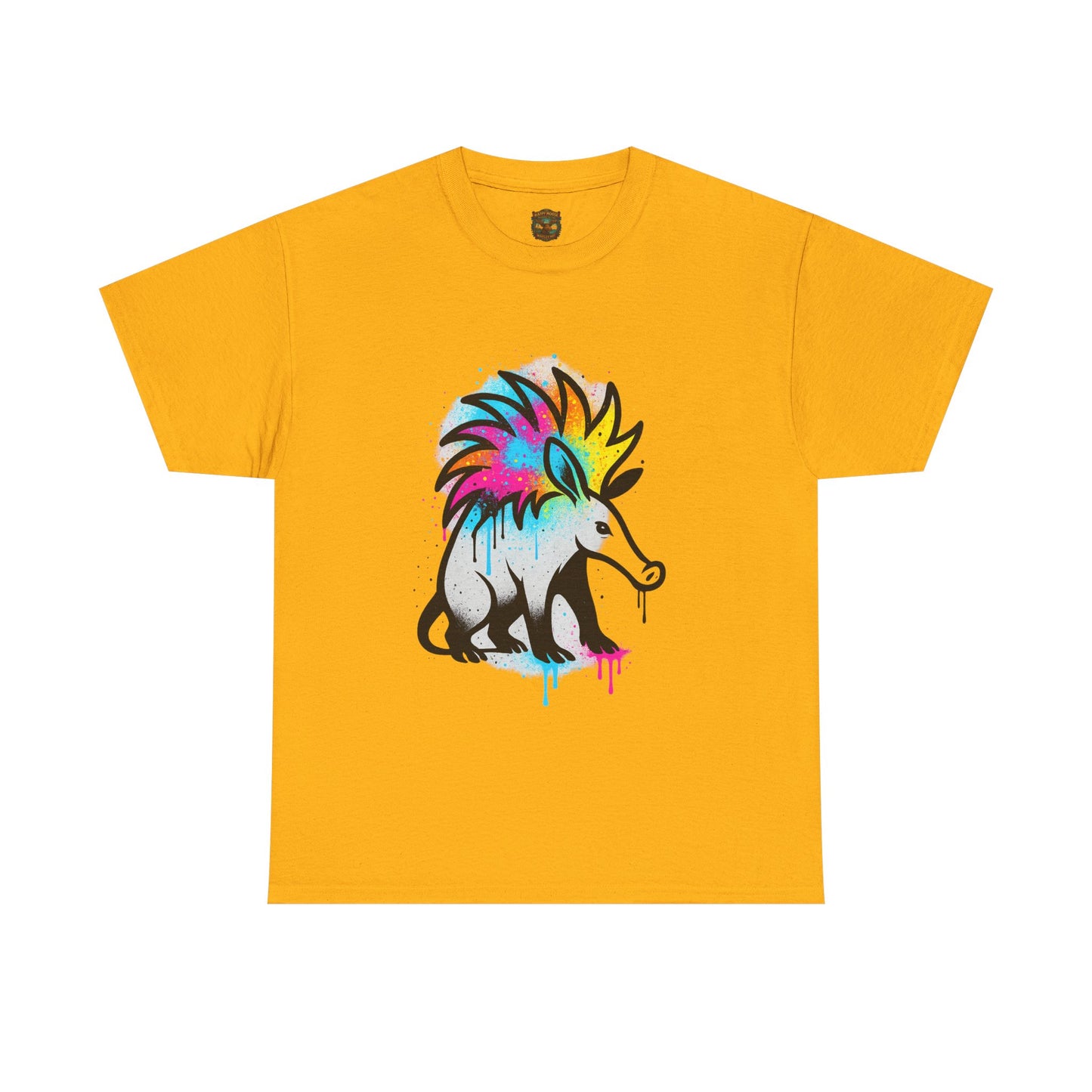 Porcupine Graffiti T-Shirt — Colorful Street Art Animal Tee
