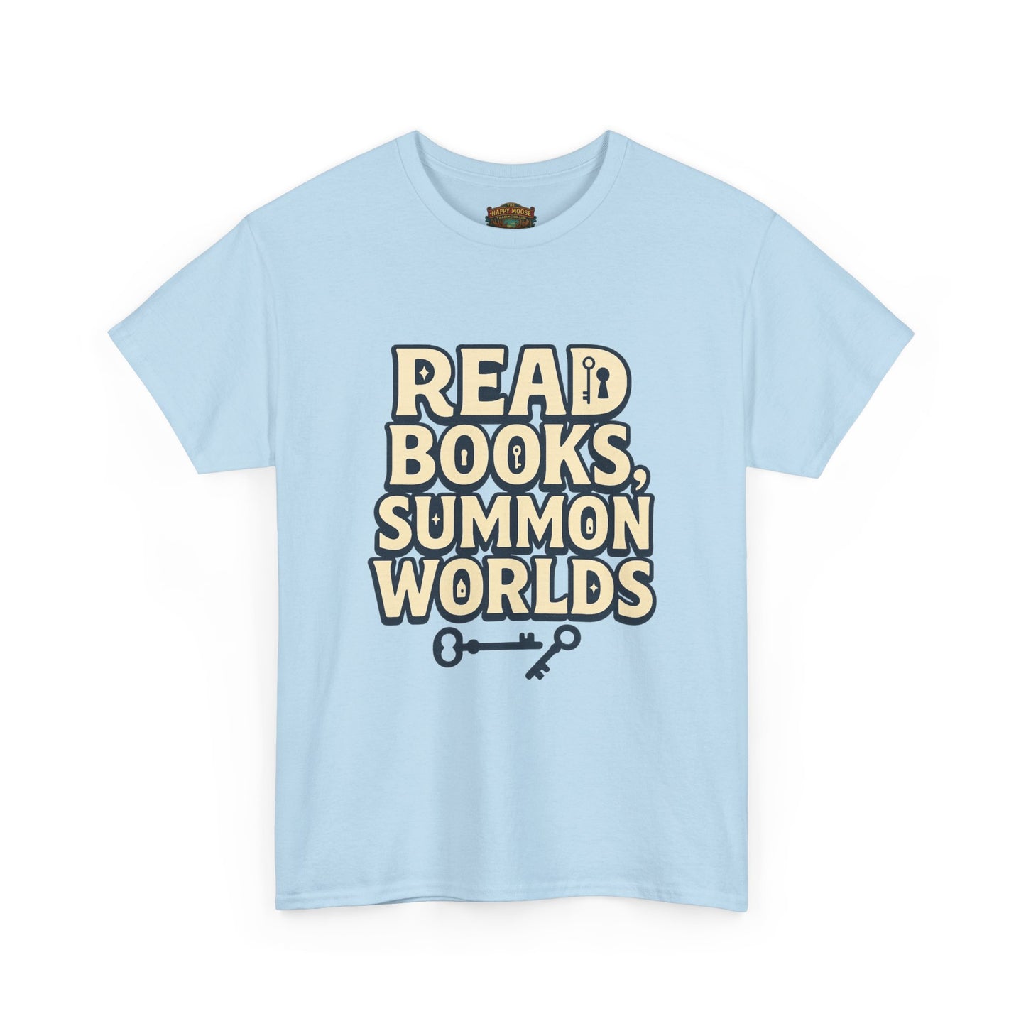 Read Books Summon Worlds T-Shirt — Literary Fantasy Book Lover Tee