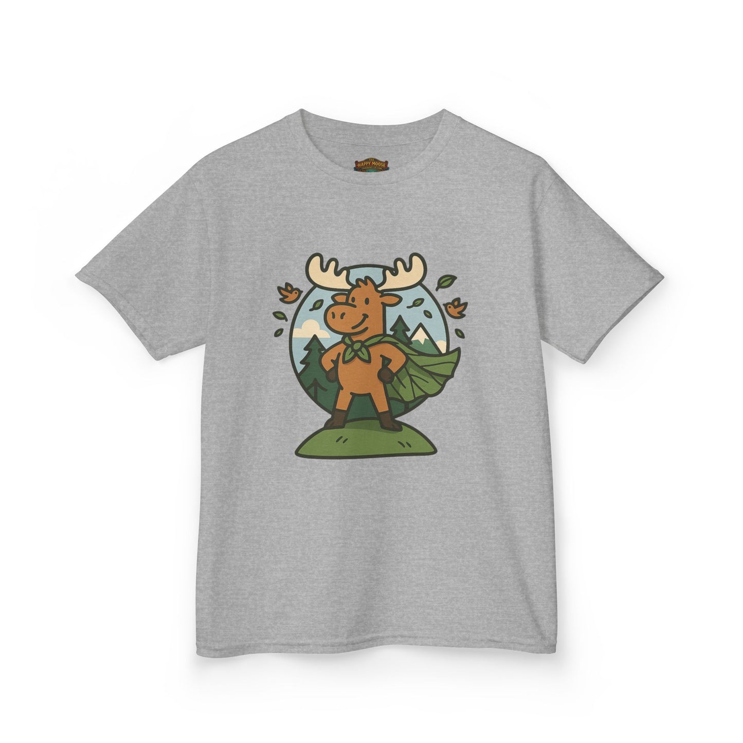 Kids Moose Graphic Tee — Cute Woodland Animal Shirt for Children