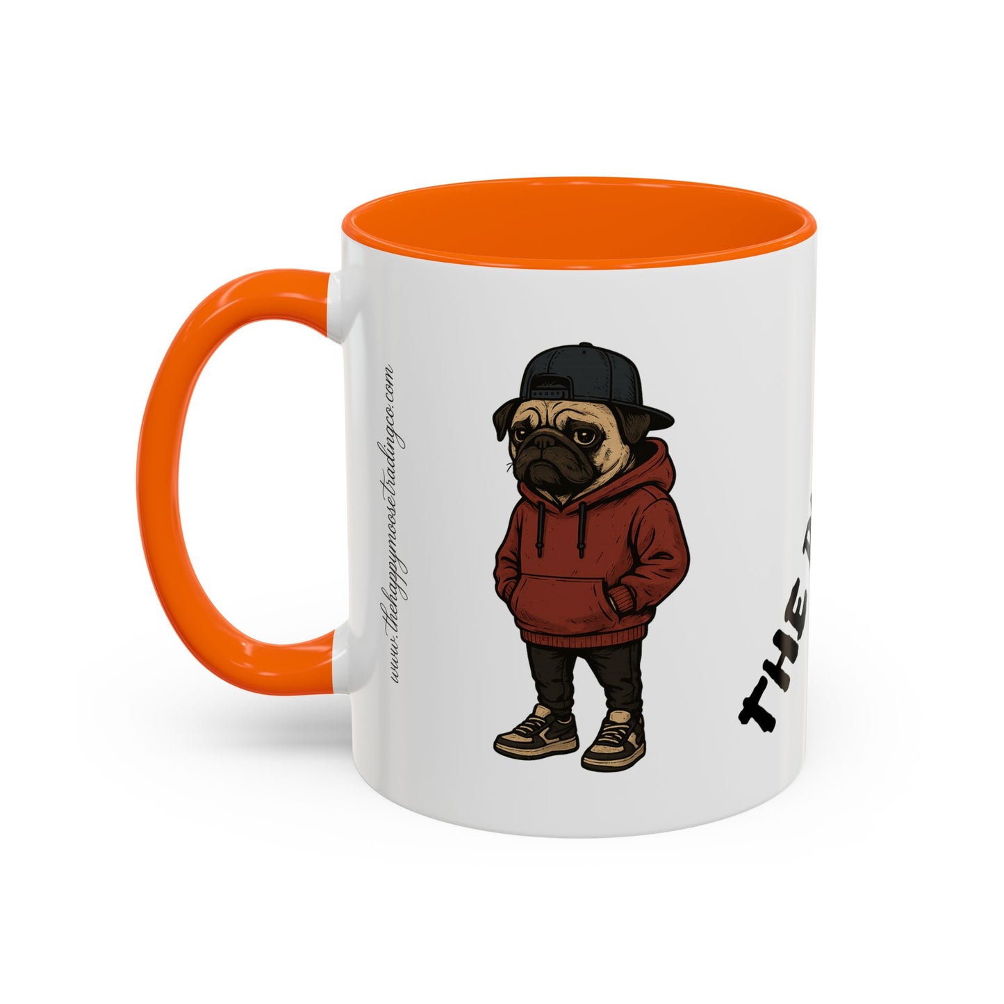 The Pug Mug Accent Coffee Mug — Cute Pug Cartoon Gift (11/15oz)