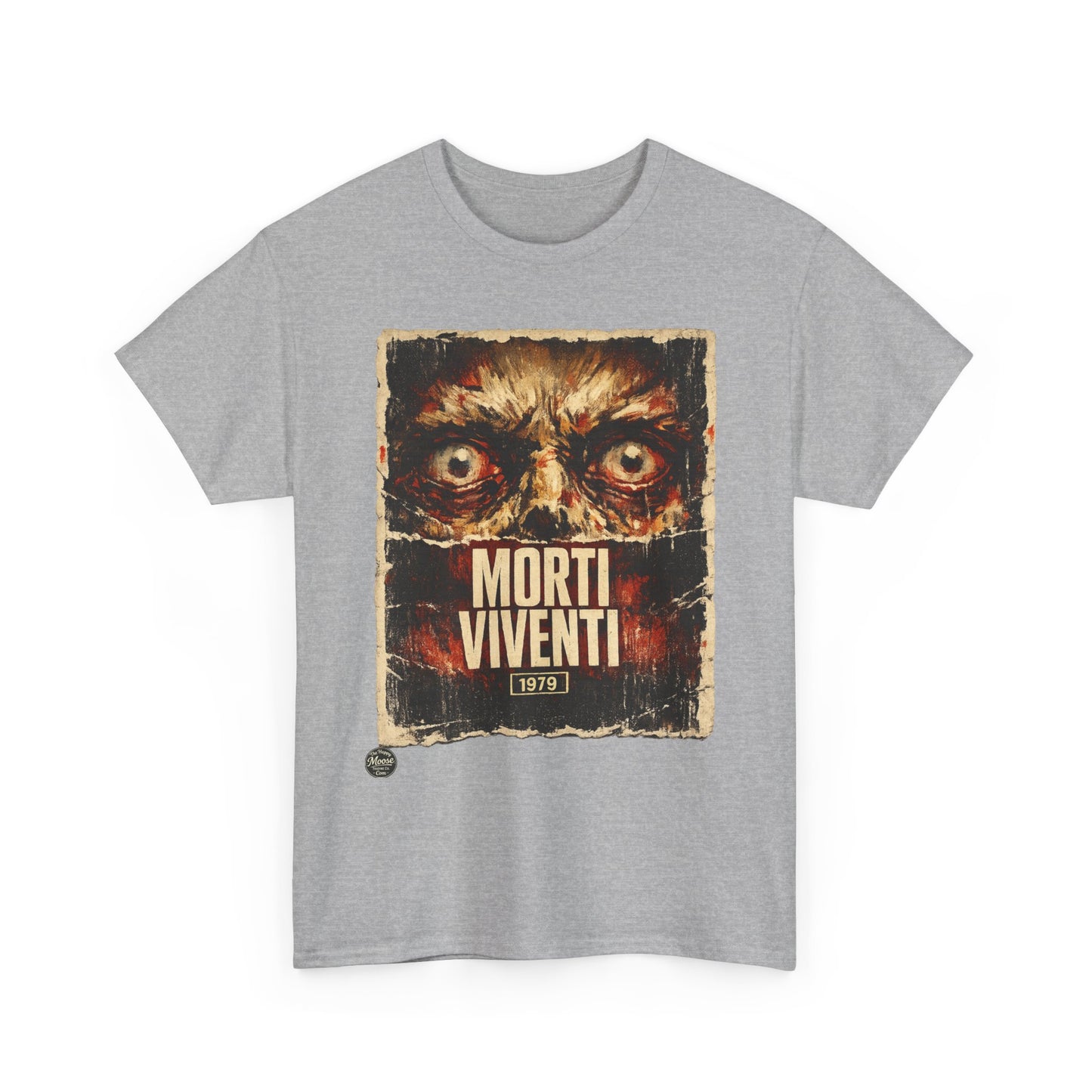Zombie Horror Poster Tee — "Morti Viventi" Graphic T‑Shirt  EZ001