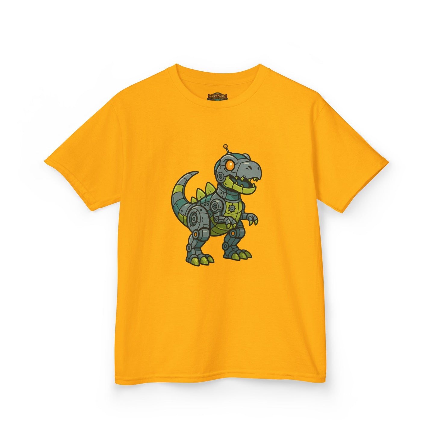Kids Robot Dinosaur T‑Shirt — Cute Mech T‑Rex Graphic Tee for Boys & Girls