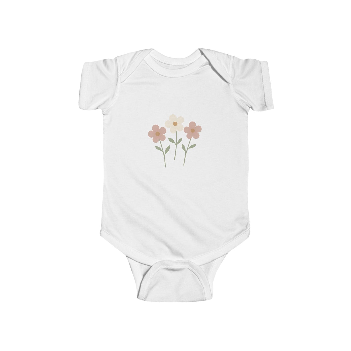 Floral Baby Bodysuit - Pastel Wildflower Infant Onesie