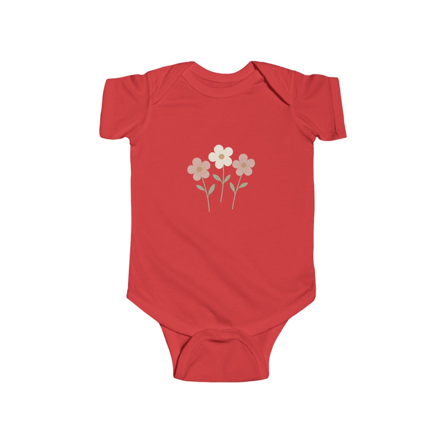 Floral Baby Bodysuit - Pastel Wildflower Infant Onesie
