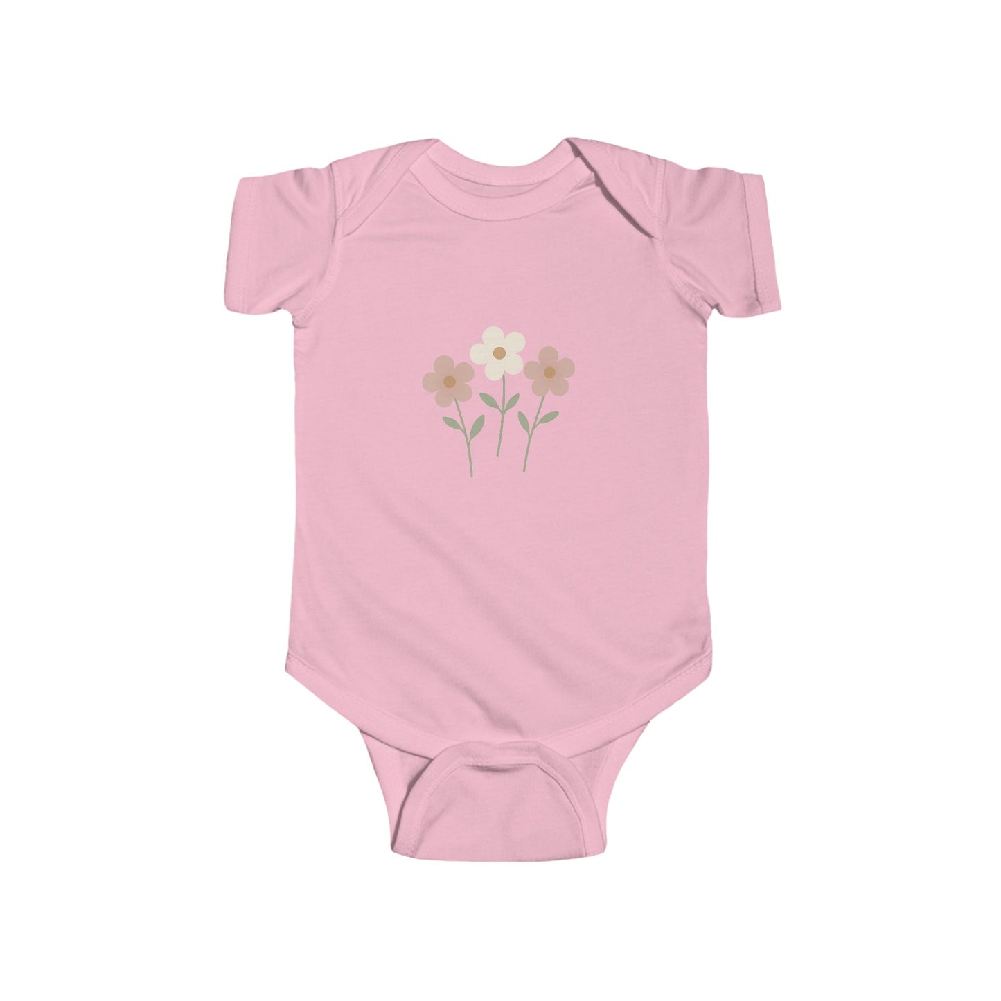 Floral Baby Bodysuit - Pastel Wildflower Infant Onesie