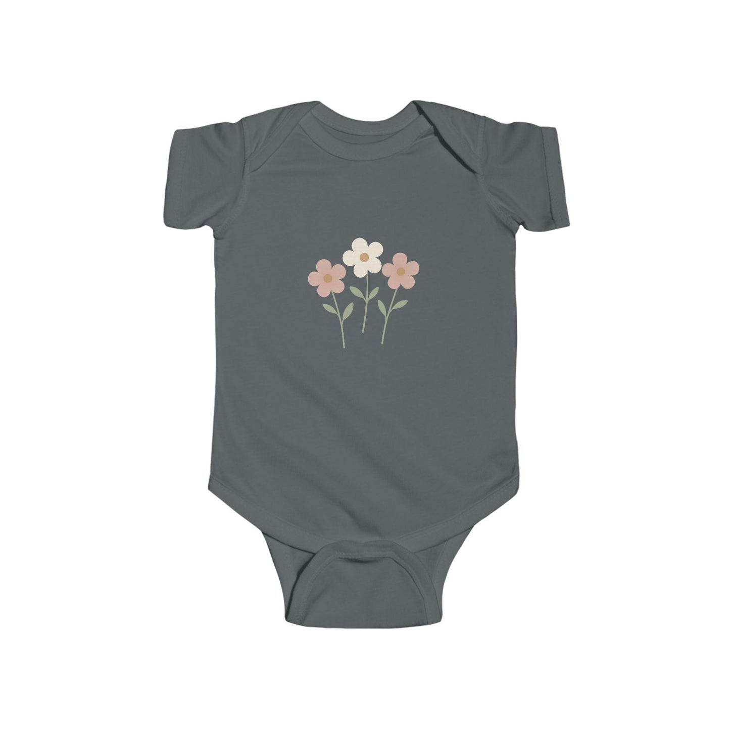 Floral Baby Bodysuit - Pastel Wildflower Infant Onesie