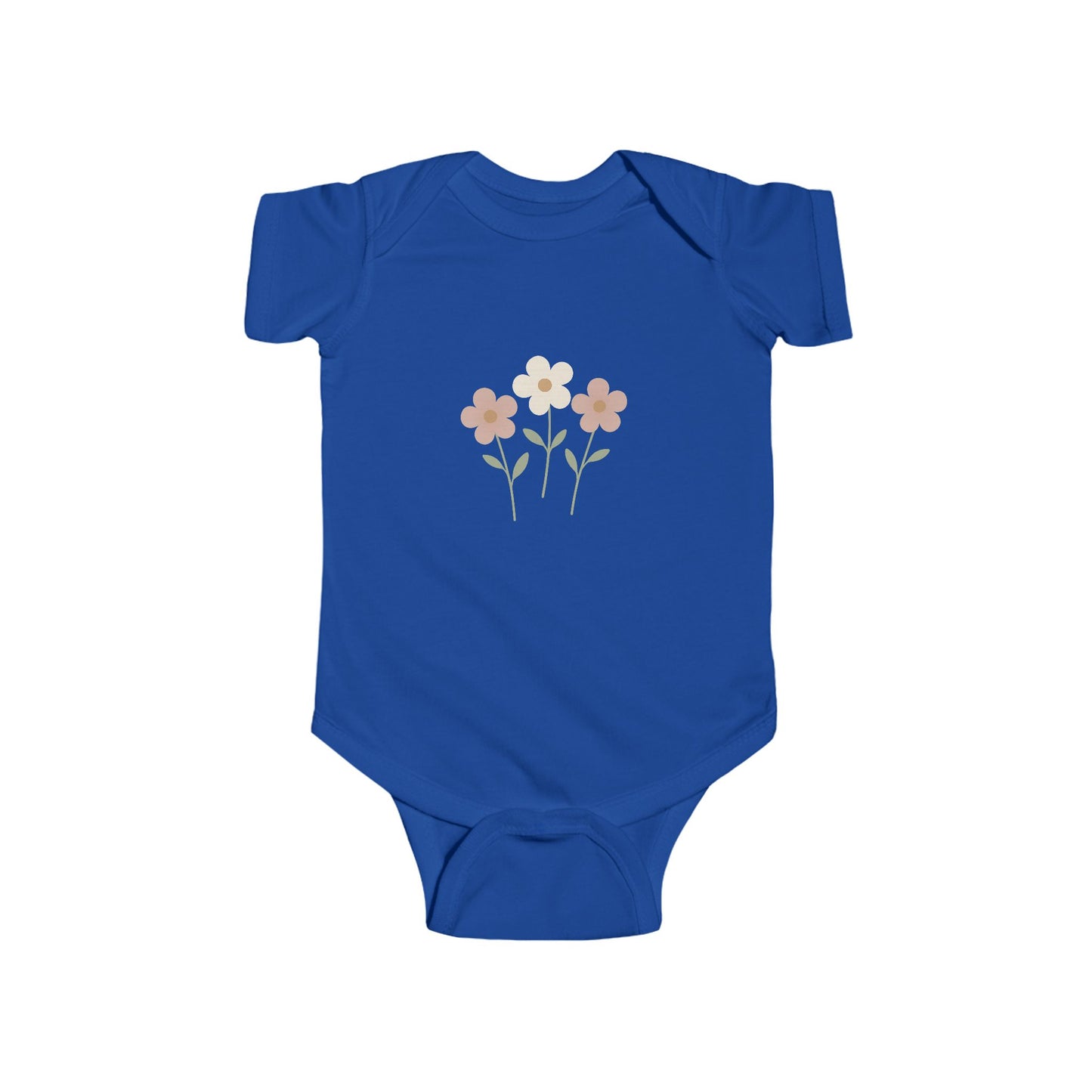 Floral Baby Bodysuit - Pastel Wildflower Infant Onesie