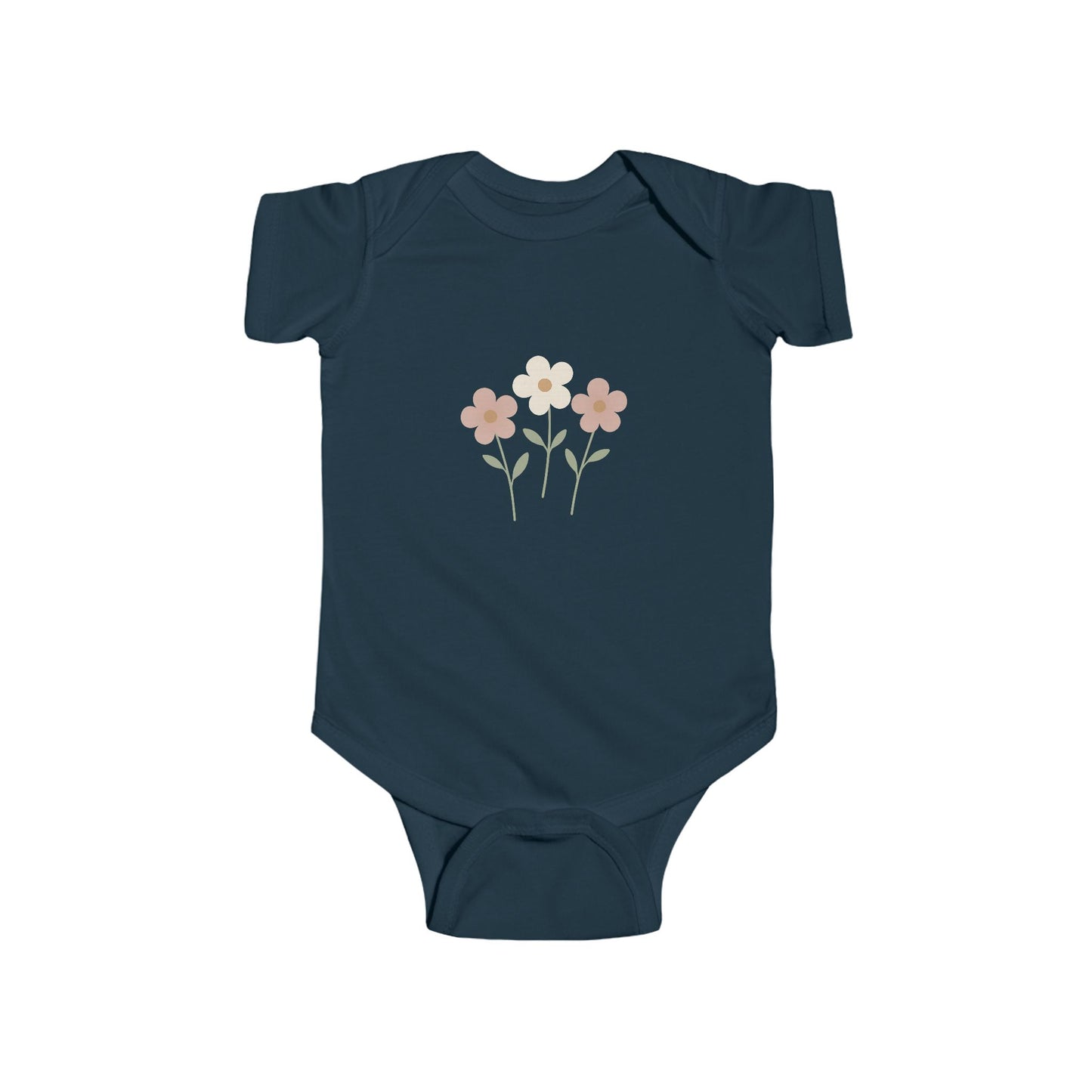 Floral Baby Bodysuit - Pastel Wildflower Infant Onesie