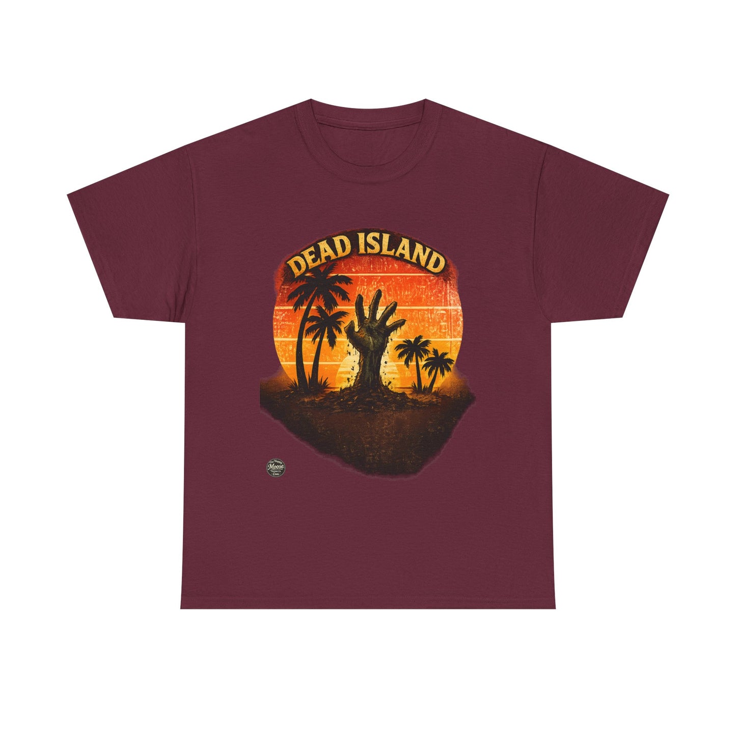 Dead Island Sunset Tee — Zombie Palm Tree Graphic T-Shirt