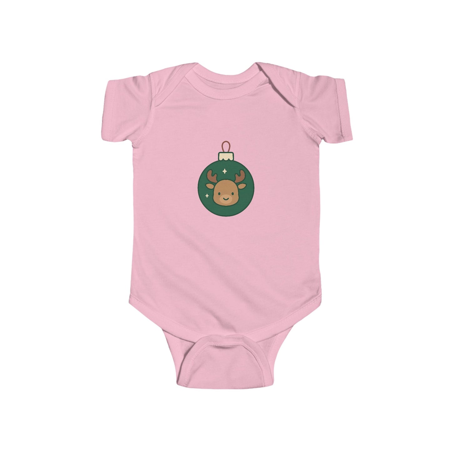 Baby Vest Infant Bodysuit — Cute Reindeer Christmas Ornament