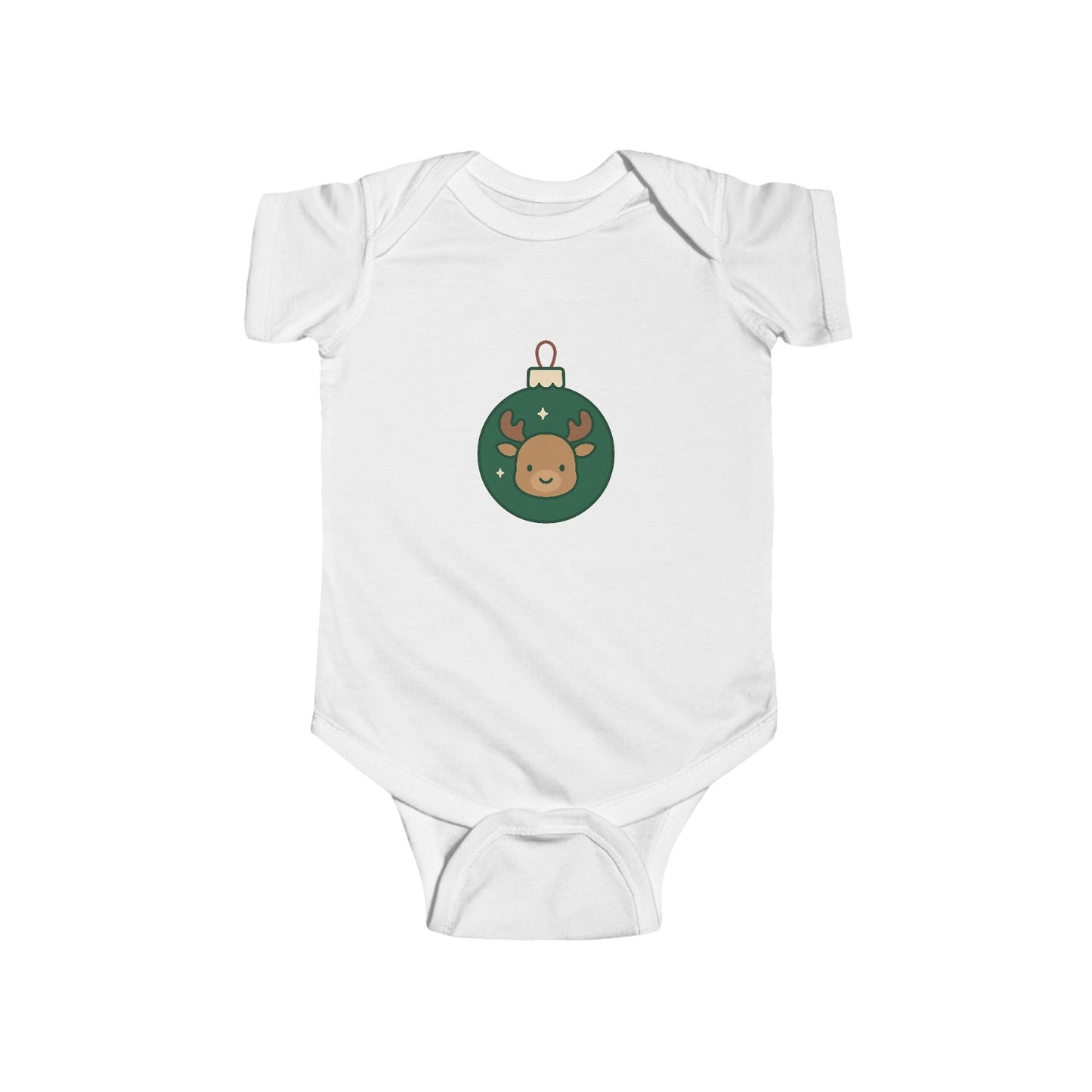 Baby Vest Infant Bodysuit — Cute Reindeer Christmas Ornament