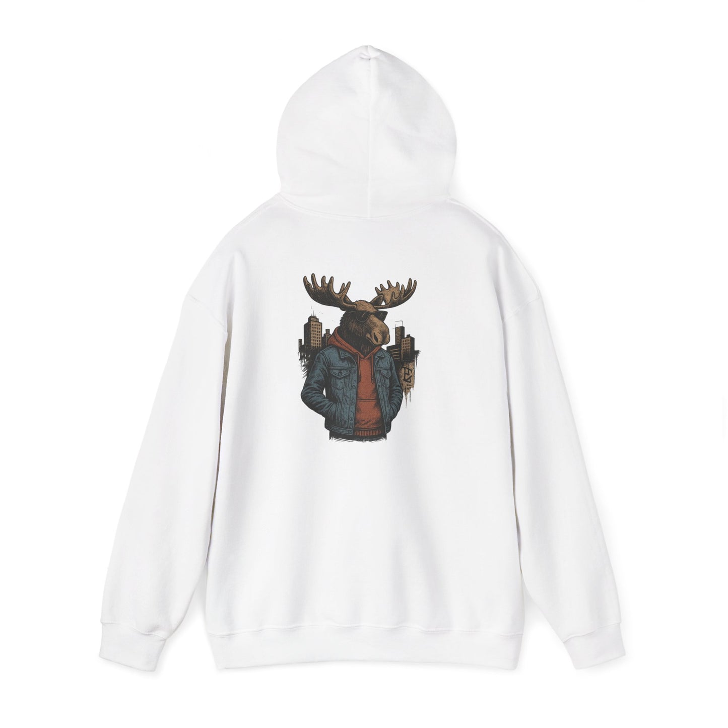 Urban Moose Cityscape Hoodie — Urban Moose Graphic Hooded Sweatshirt
