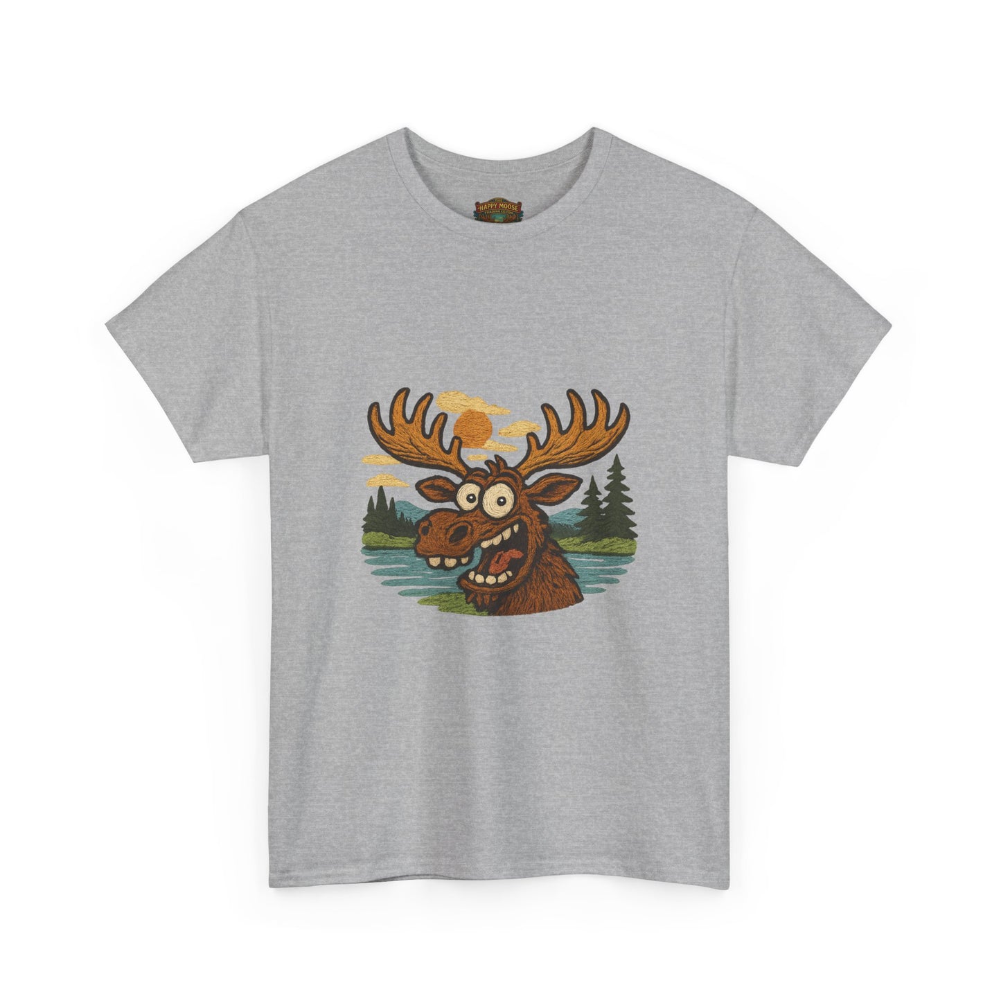 Moose Lake Graphic Tee — Funny Woodland Moose T-Shirt