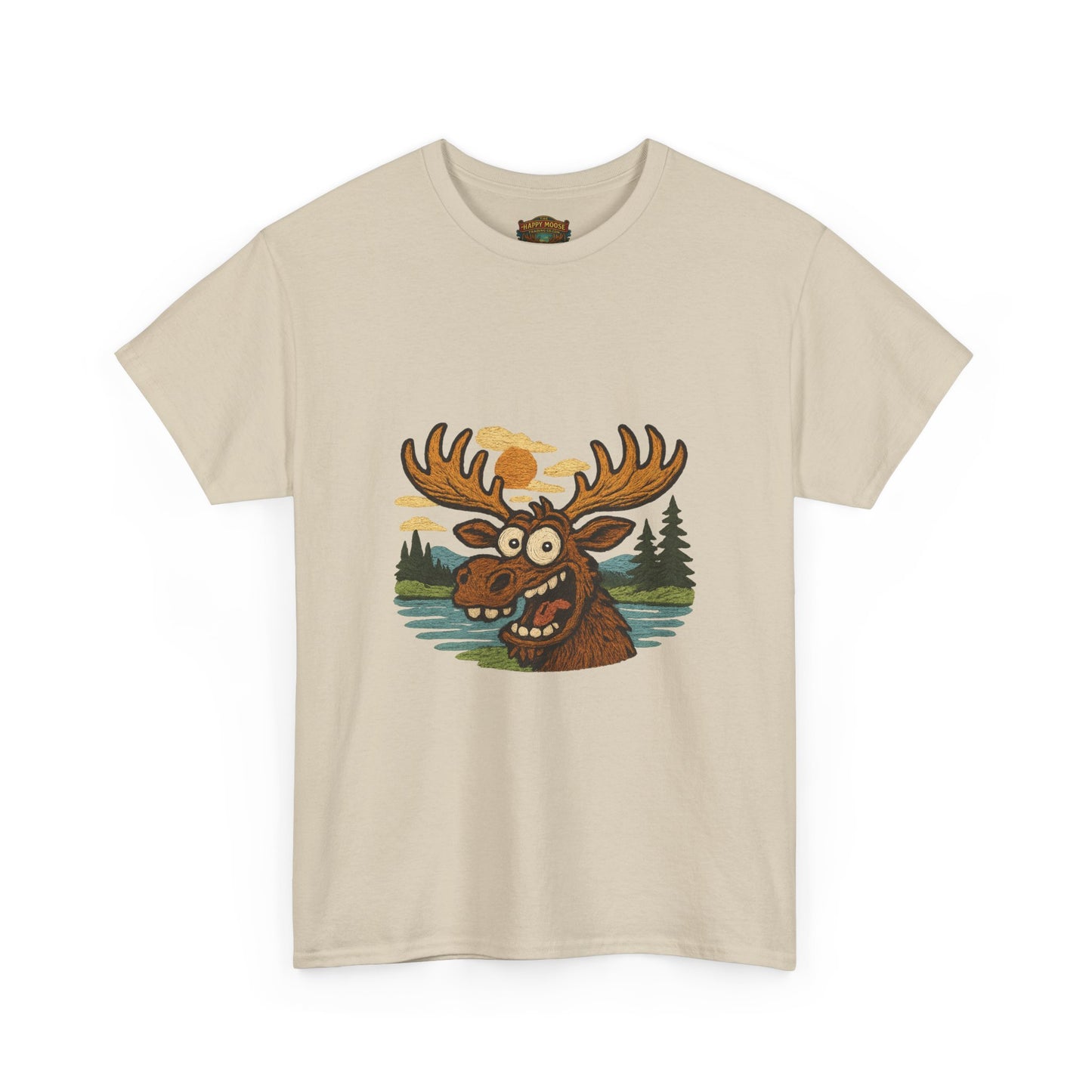 Moose Lake Graphic Tee — Funny Woodland Moose T-Shirt