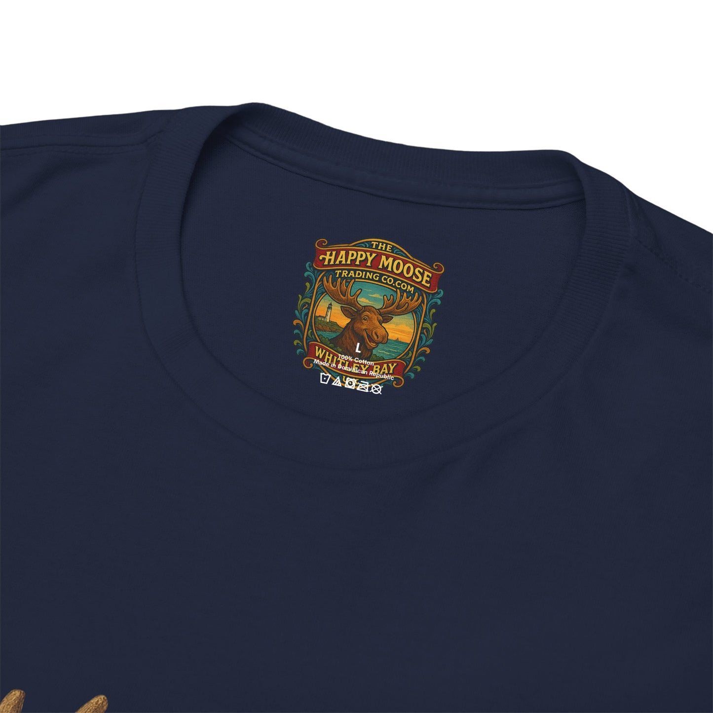 Surreal Moose Head Suit T‑Shirt — 'Man with Antlers' Artistic Graphic Tee