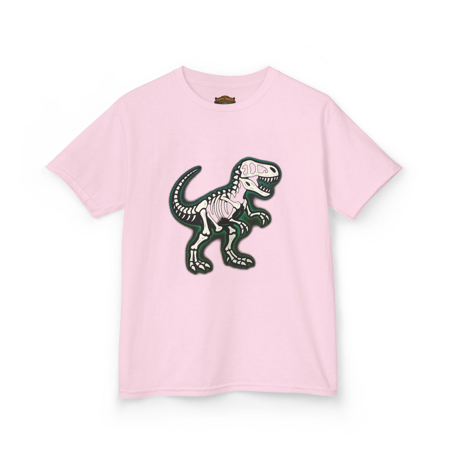 Kids T-Shirt — Dino Skeleton Graphic Tee for Boys & Girls