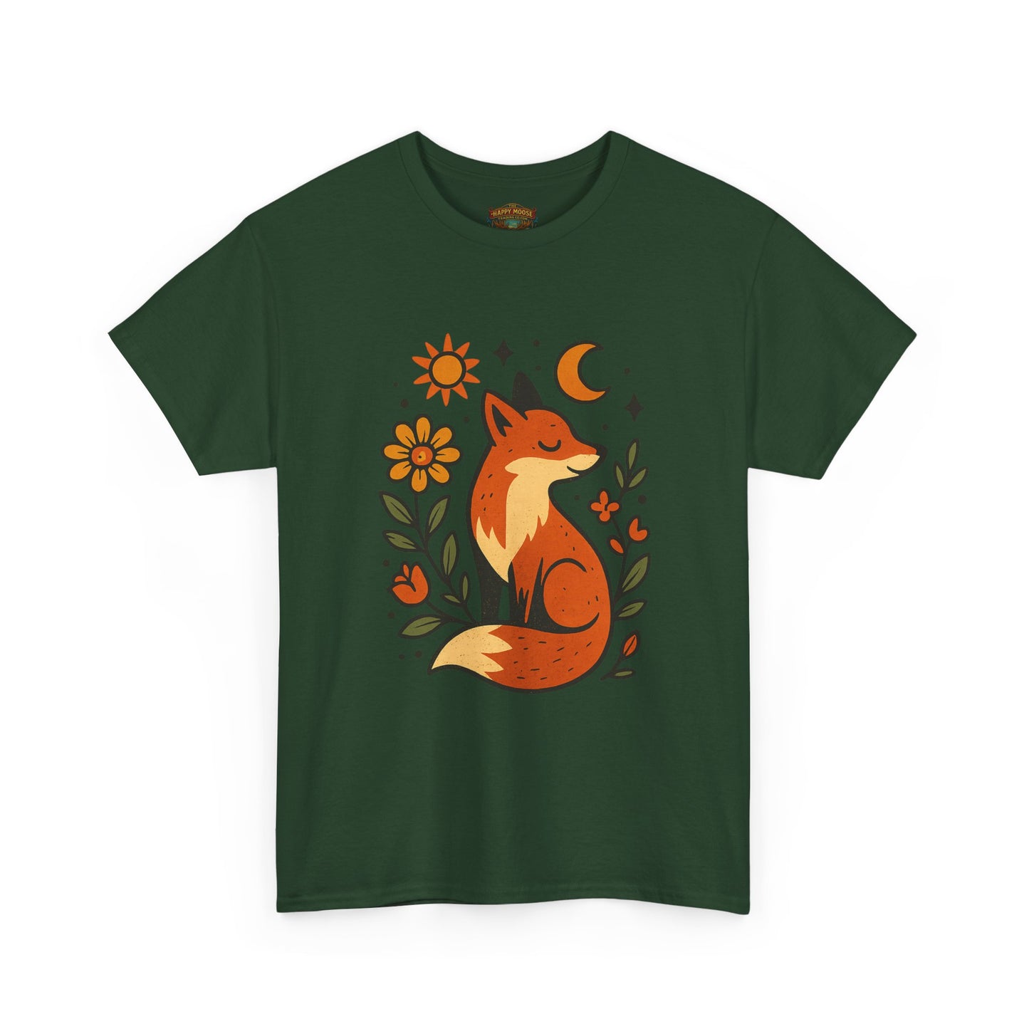 Fox Illustration T-Shirt | Cute Woodland Animal Tee