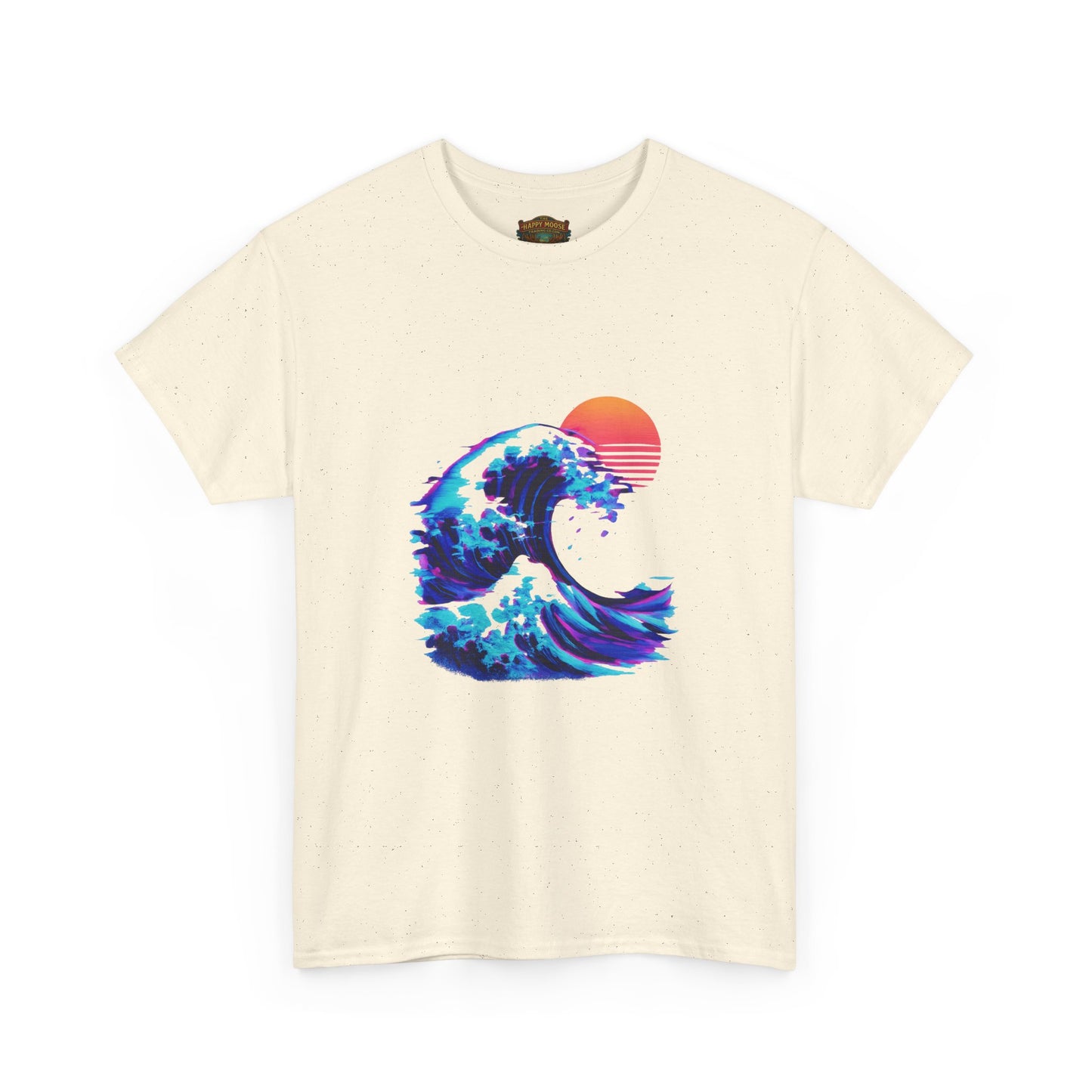 Wave Sunset T-Shirt — Retro Ocean Wave Graphic Tee