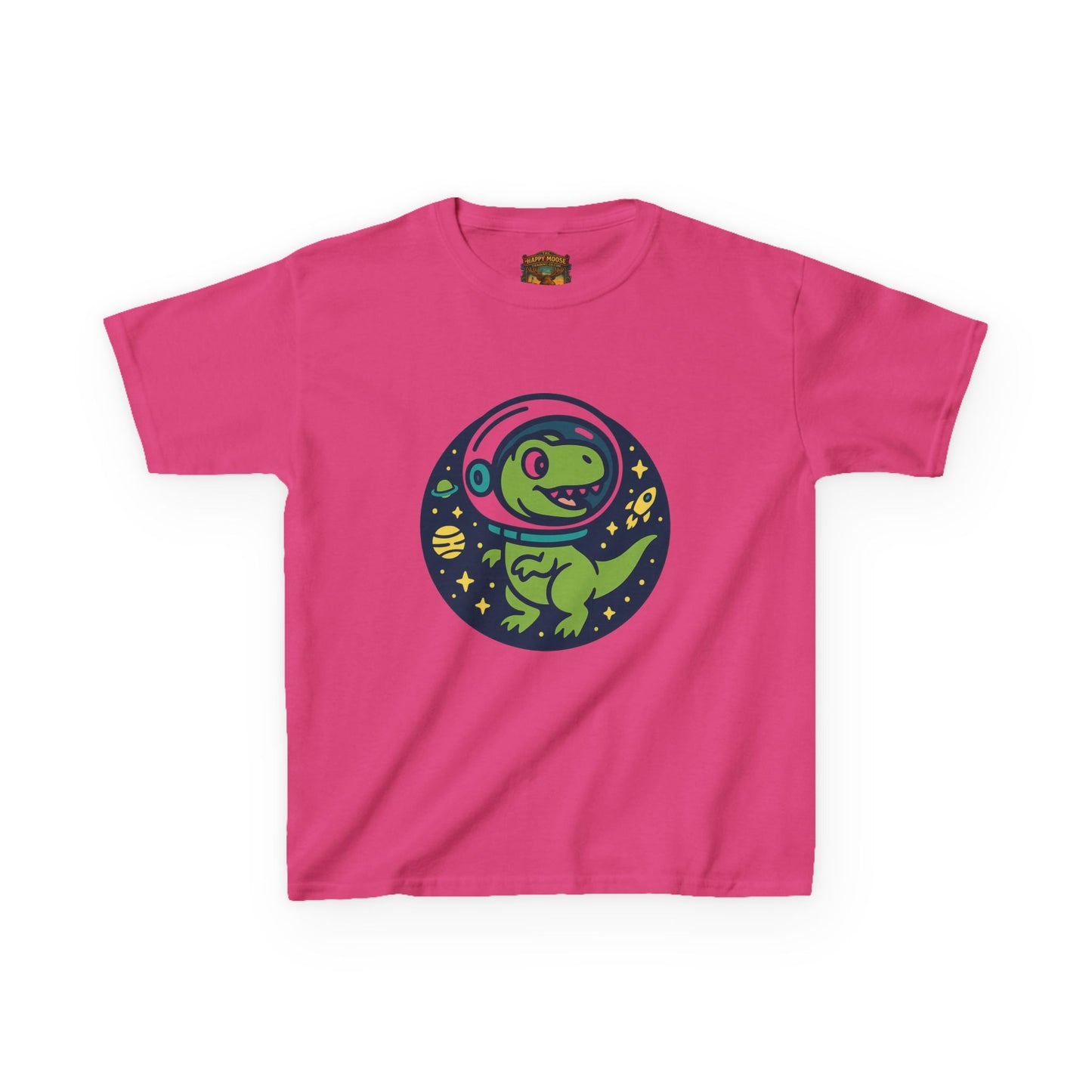 Kids Tee — Space Dino Astronaut Graphic