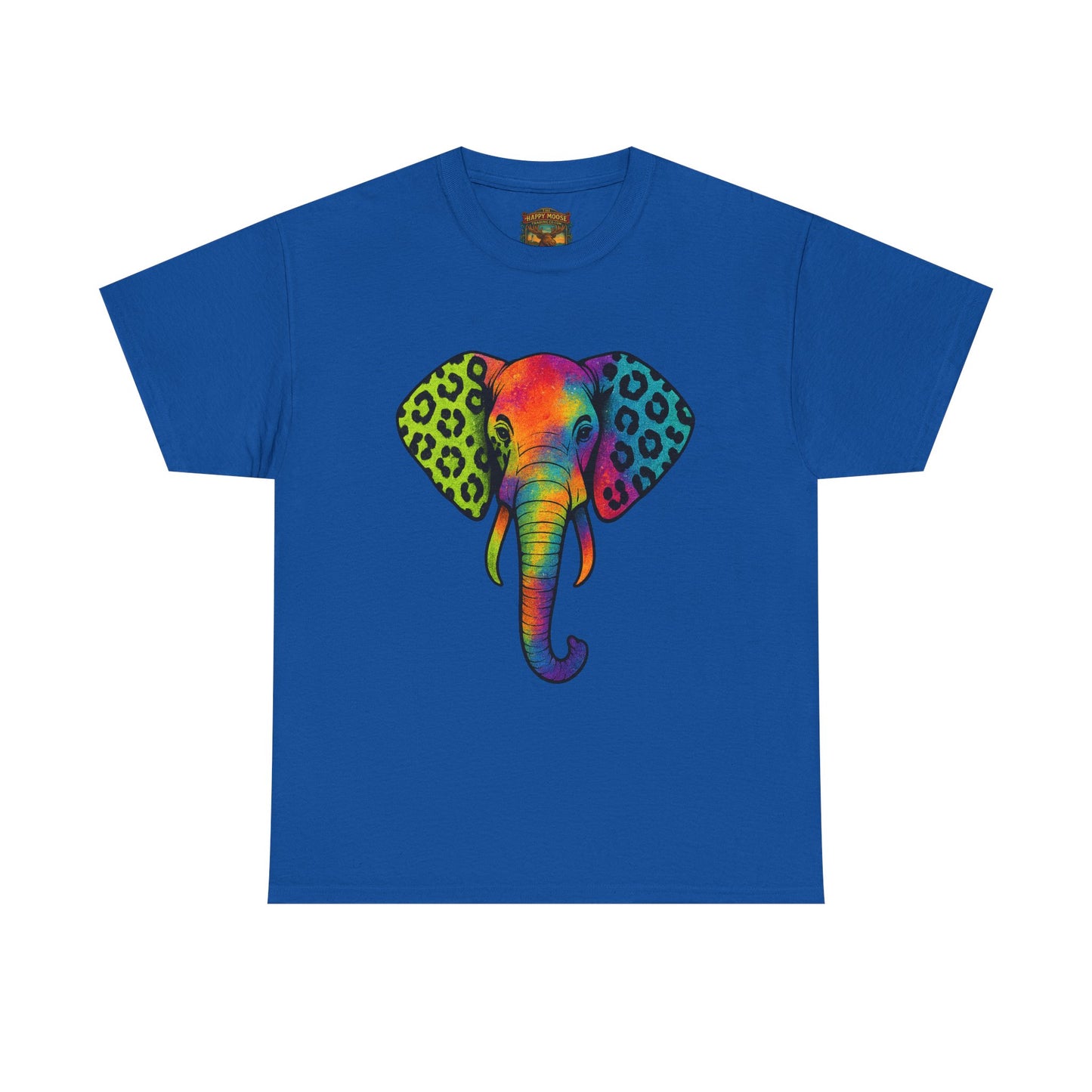 Colorful Leopard Print Elephant T-Shirt