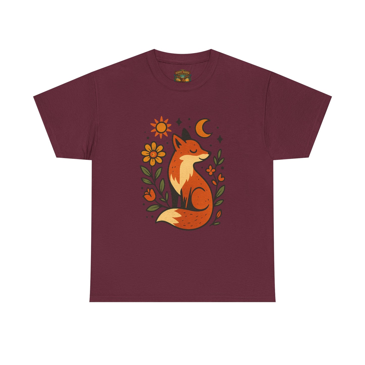 Fox Illustration T-Shirt | Cute Woodland Animal Tee