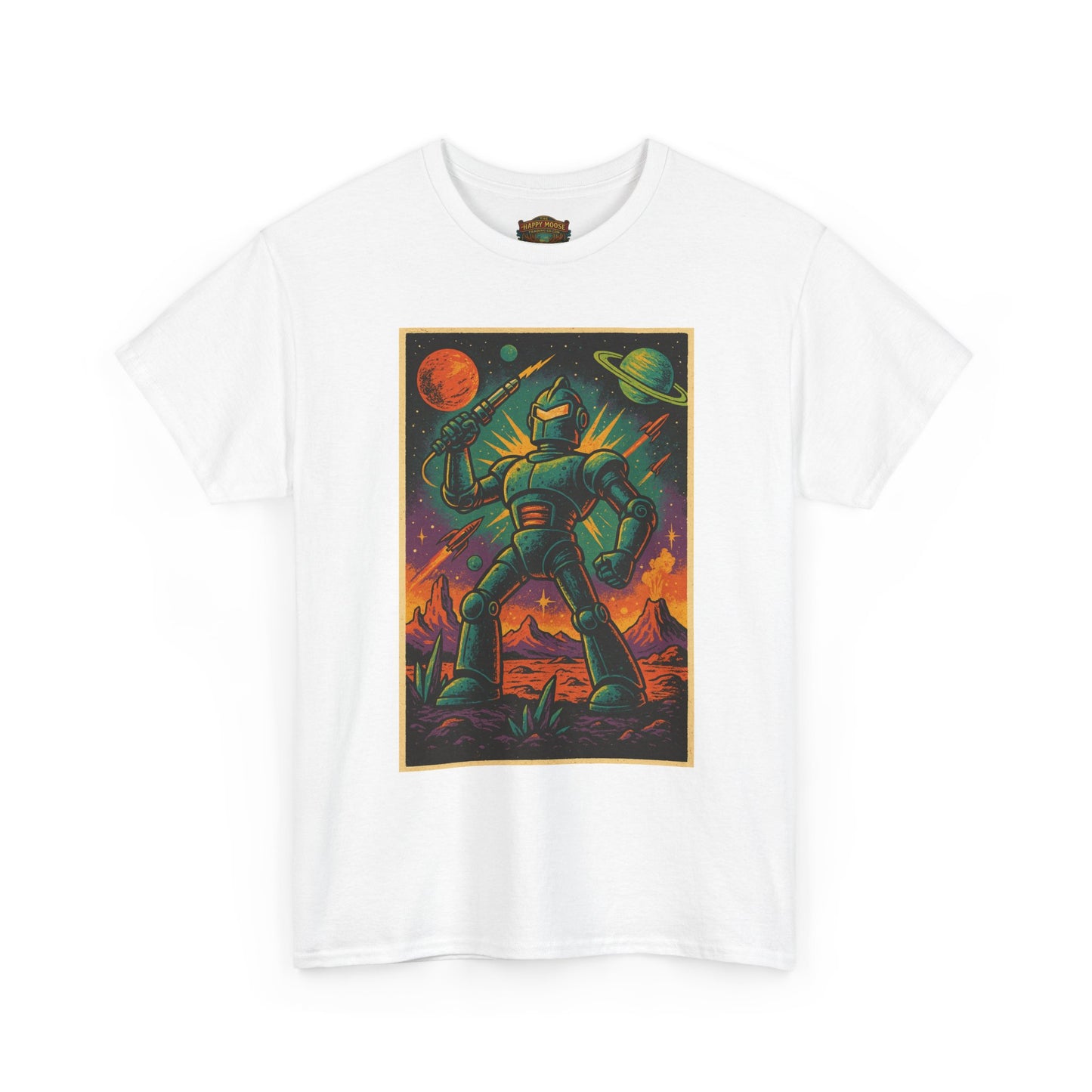 Space Robot T-Shirt | Retro Astronaut Droid Graphic Tee