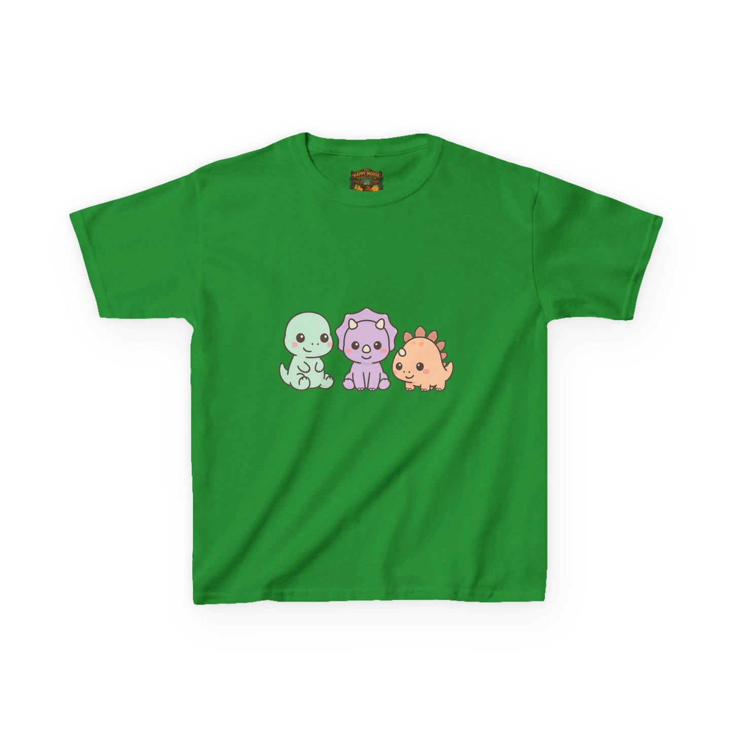 Kids Dino Trio T‑Shirt — Cute Pastel Dinosaur Graphic Tee for Toddlers & Children
