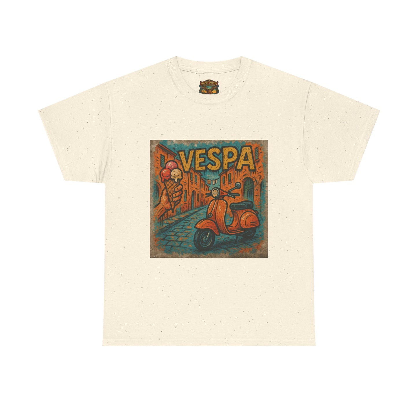 Vintage Scooter Gelato Tee| Vespa Ice Cream Italy T-Shirt
