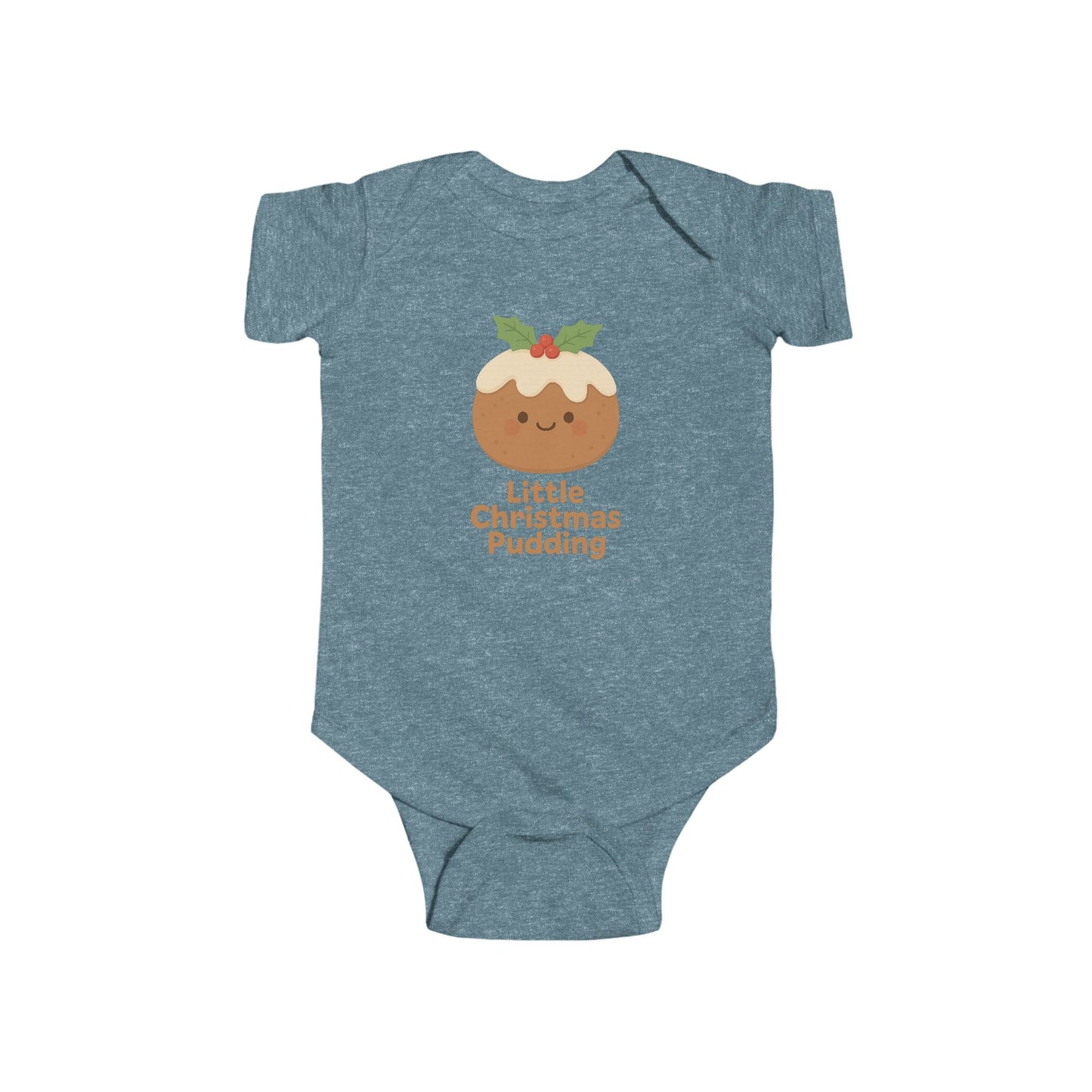 Baby Bodysuit - "Little Christmas Pudding" Holiday Onesie