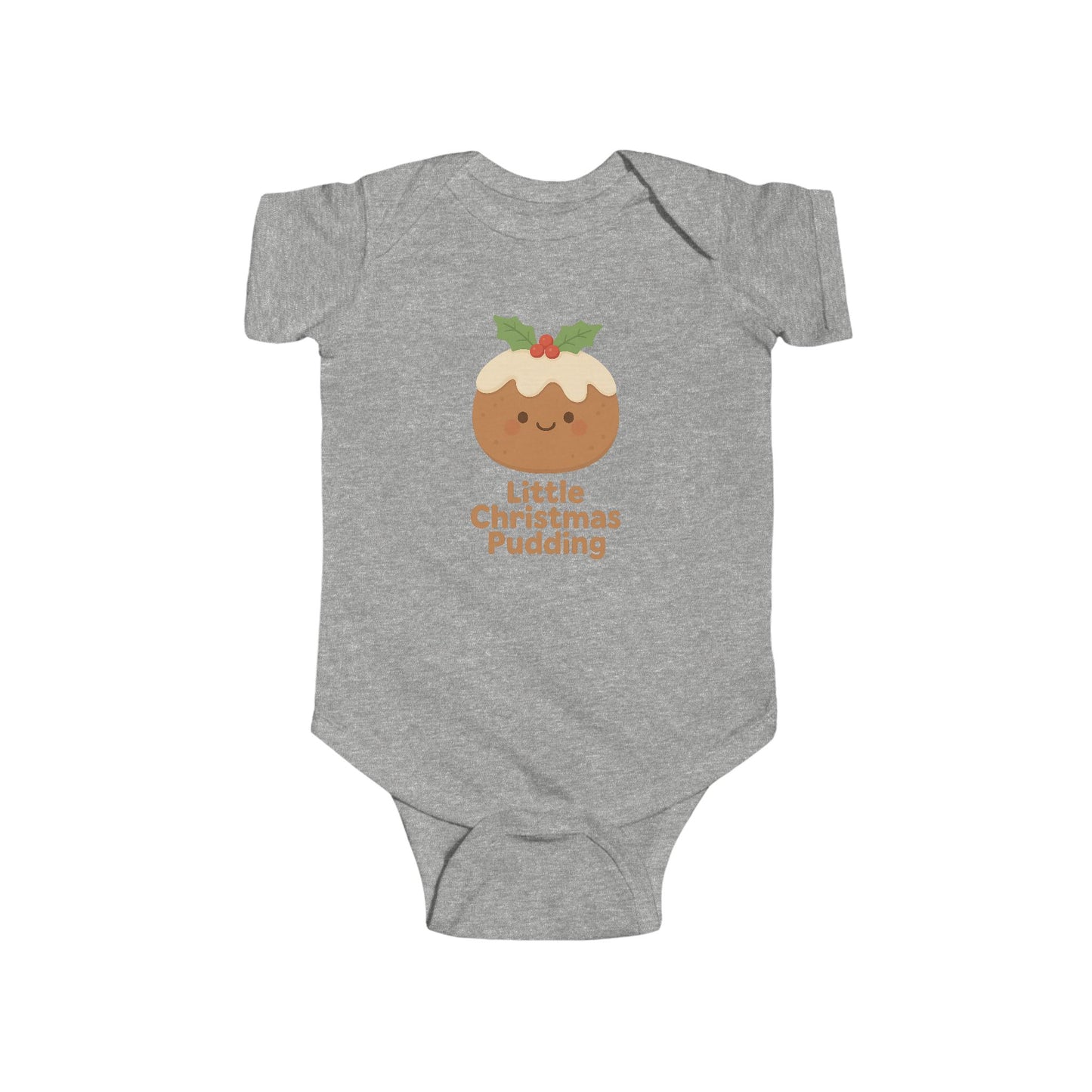 Baby Vest Infant Bodysuit - "Little Christmas Pudding" Christmas Holiday