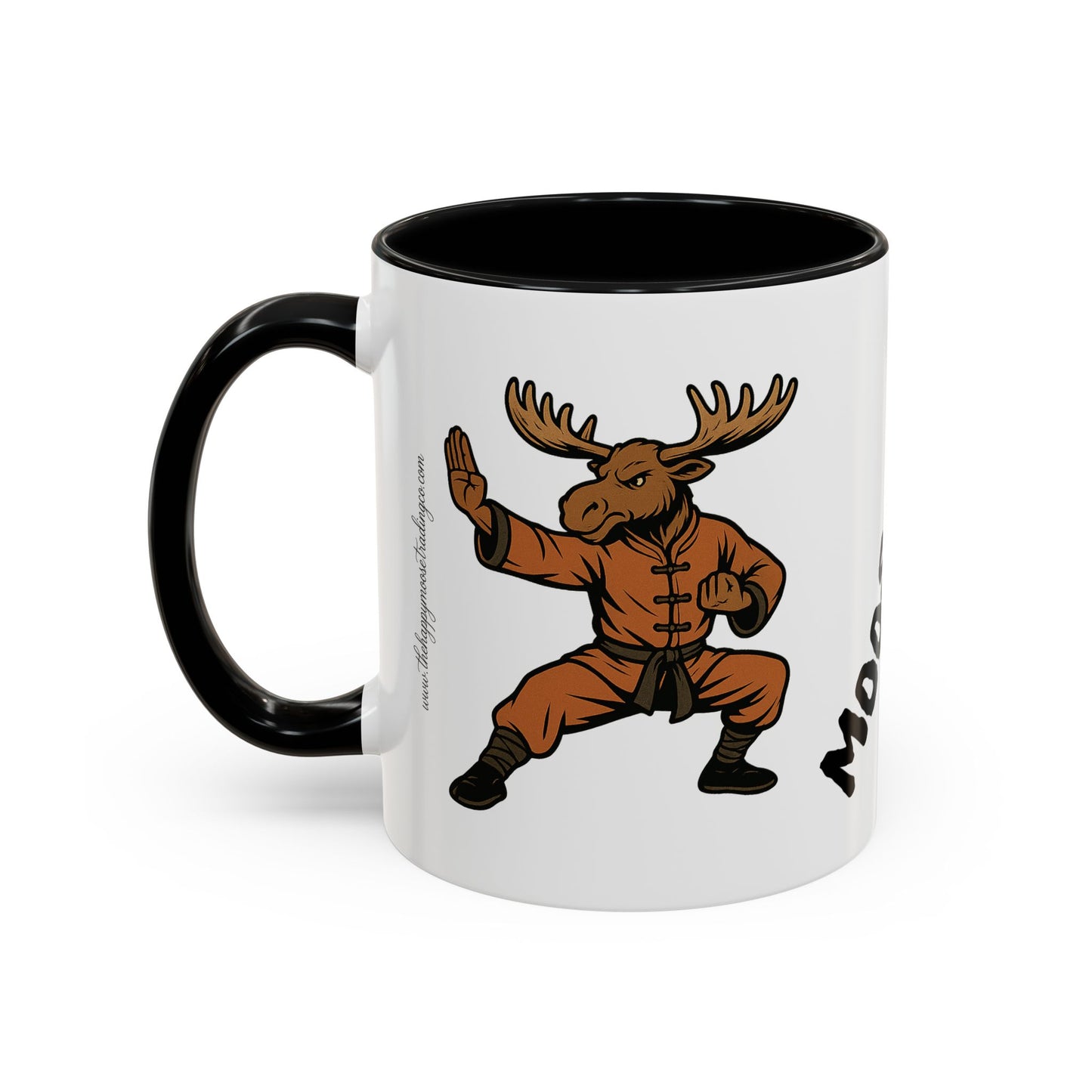 Moose Lee Martial Arts Accent Coffee Mug — Funny Moose Kung Fu 11/15oz