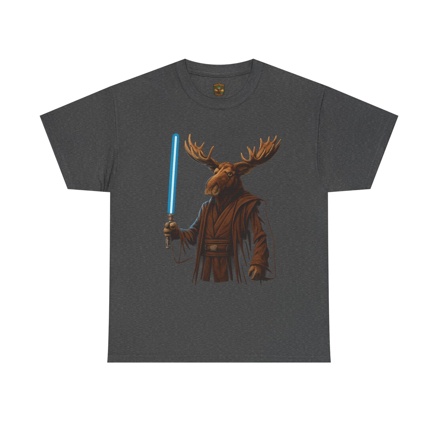 Moose Wars T‑Shirt — Funny Star Wars Inspired Moose with Lightsaber