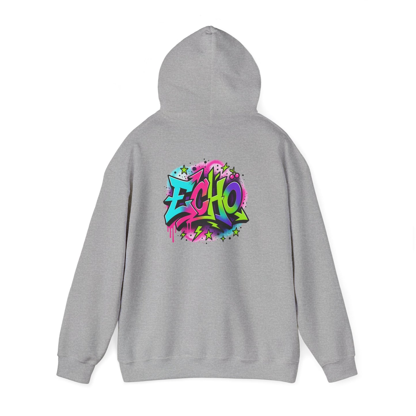 Echo Graffiti Hoodie — Colorful Street Art Pullover