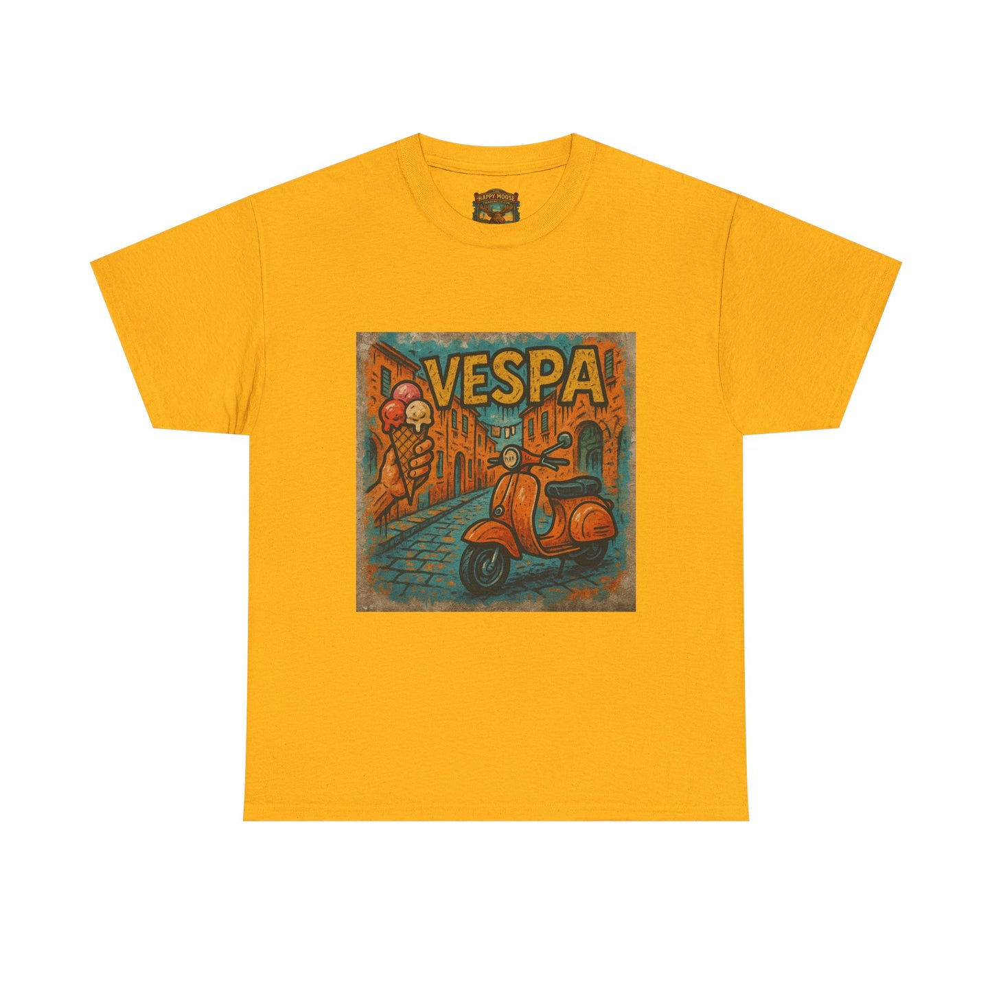 Vintage Scooter Gelato Tee| Vespa Ice Cream Italy T-Shirt