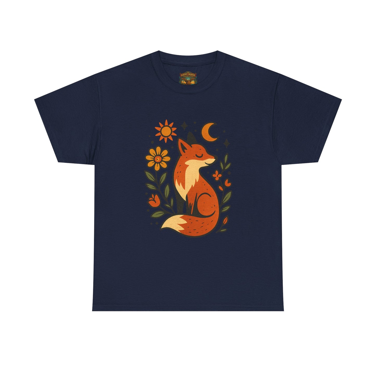 Fox Illustration T-Shirt | Cute Woodland Animal Tee