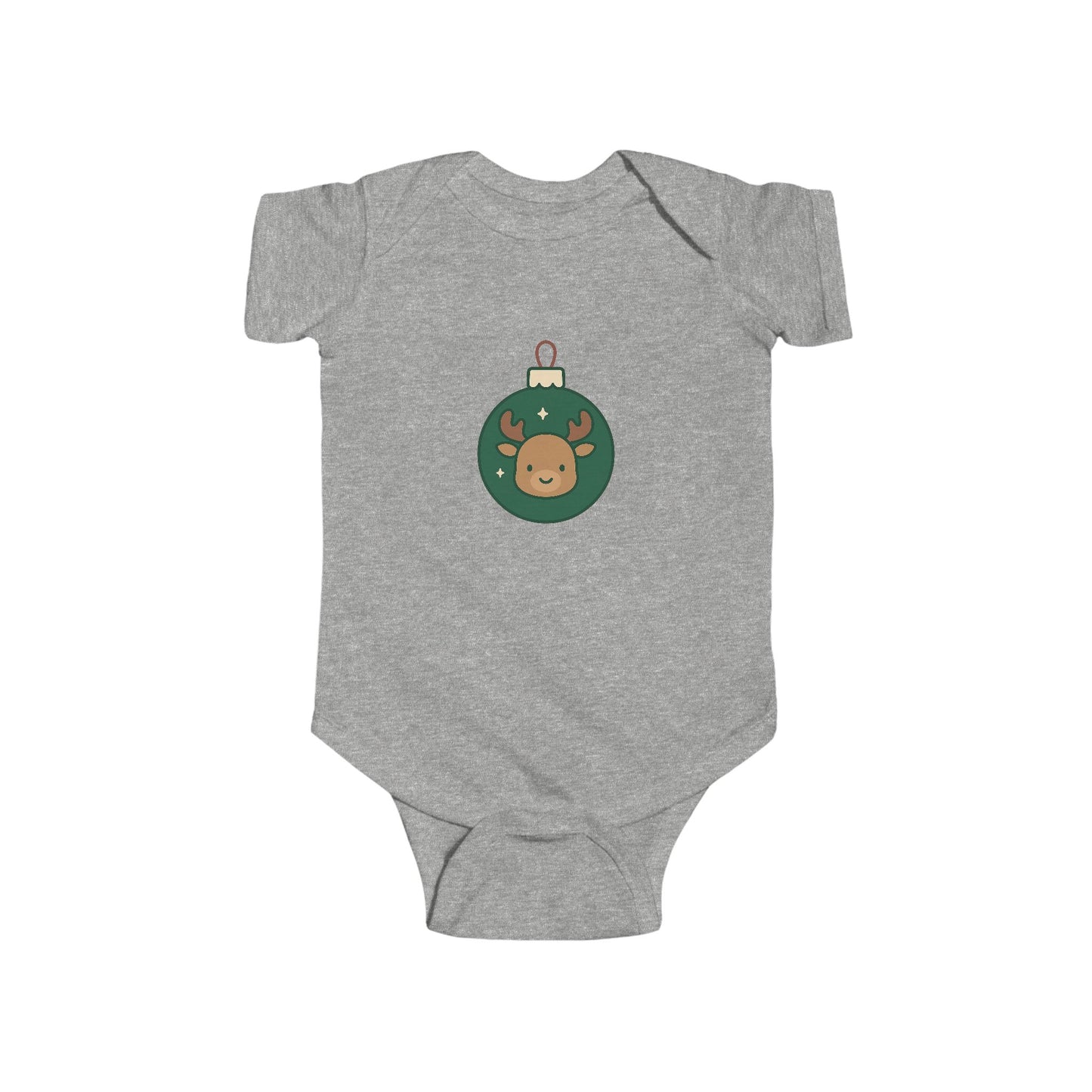 Baby Vest Infant Bodysuit — Cute Reindeer Christmas Ornament