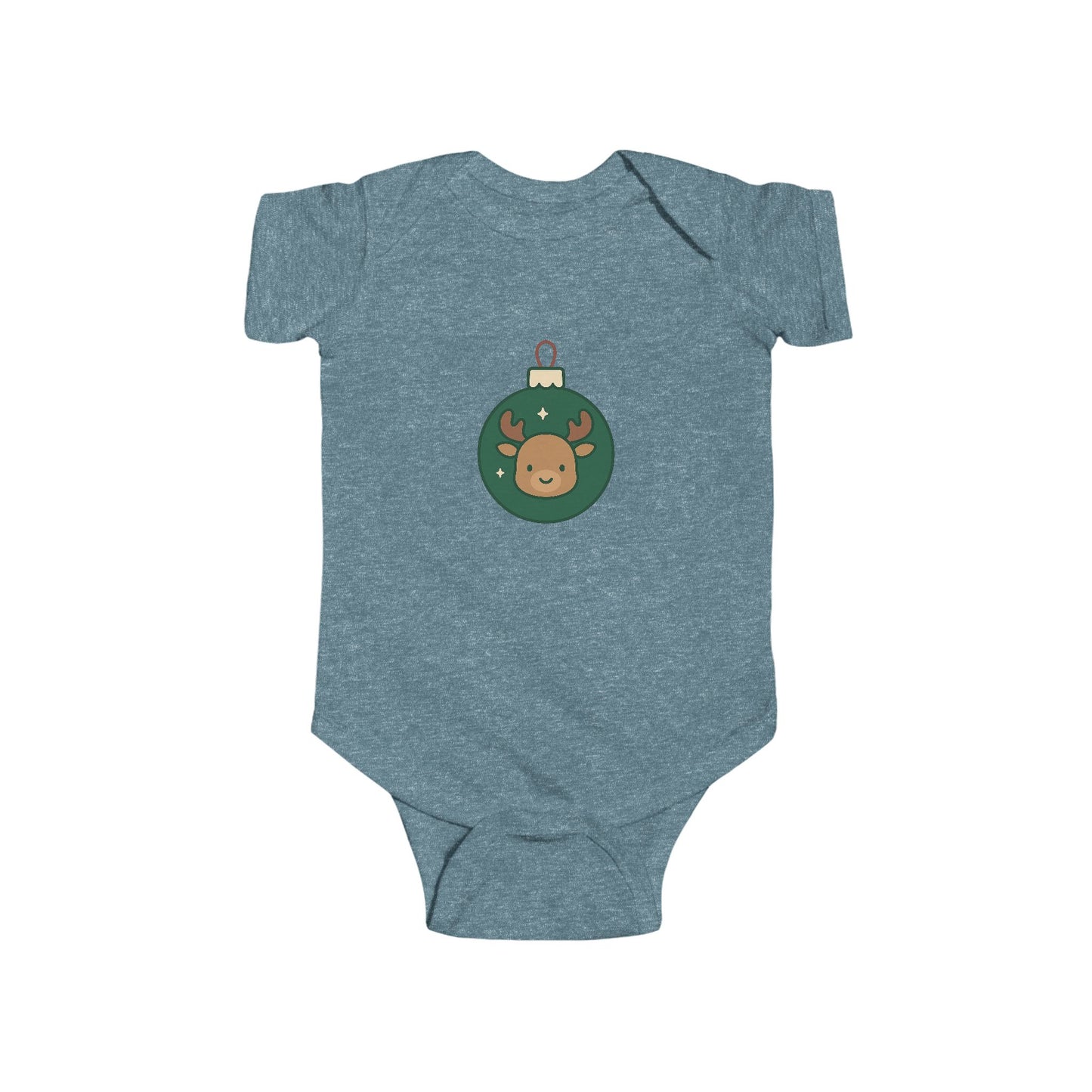 Baby Vest Infant Bodysuit — Cute Reindeer Christmas Ornament