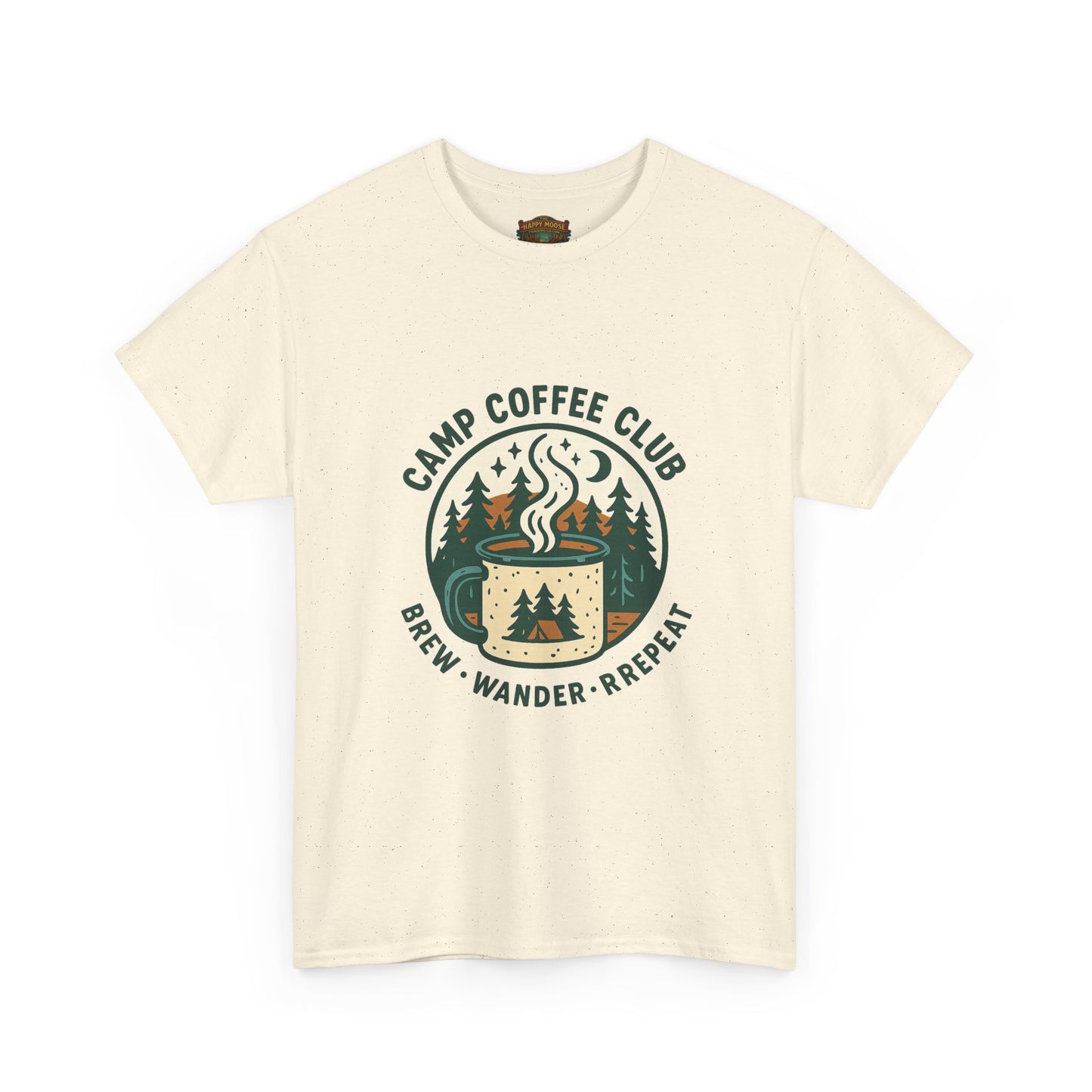 Camp Coffee T-Shirt — 'CAMP COFFEE' Retro Outdoor Tee